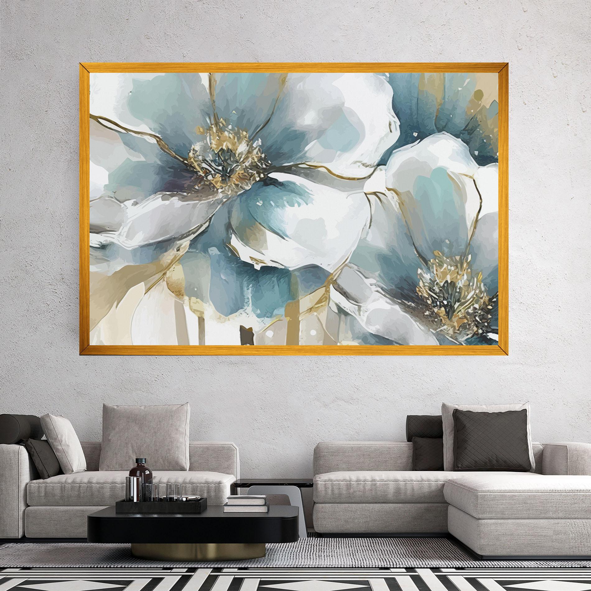 Obraz na Płótnie Flower Mix Art mockup 2