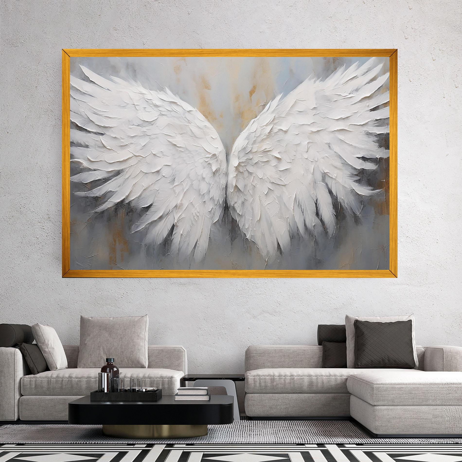 Obraz na Płótnie Pretty Angel Wings mockup 2