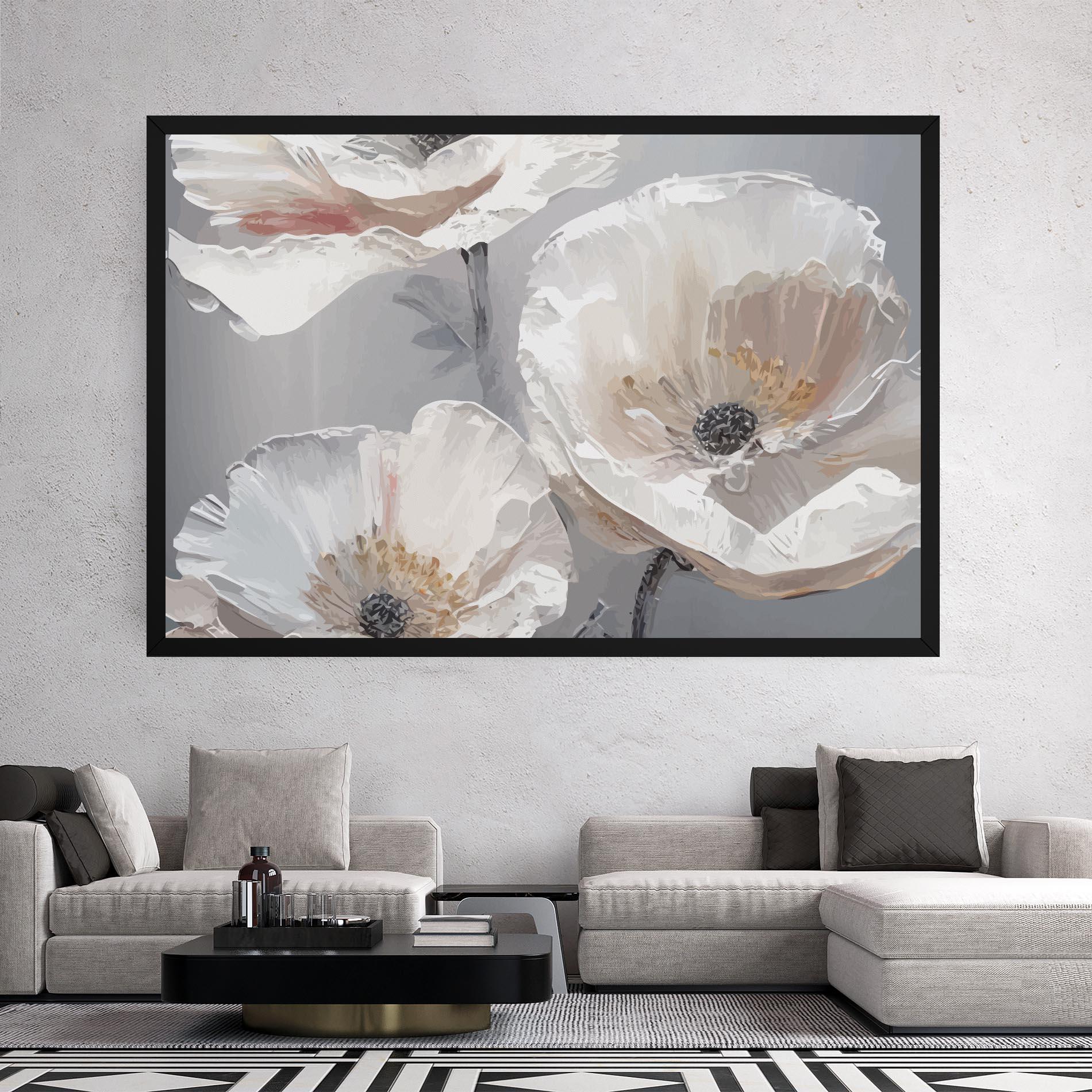 Obraz na Płótnie Cream Mix Flower mockup 2