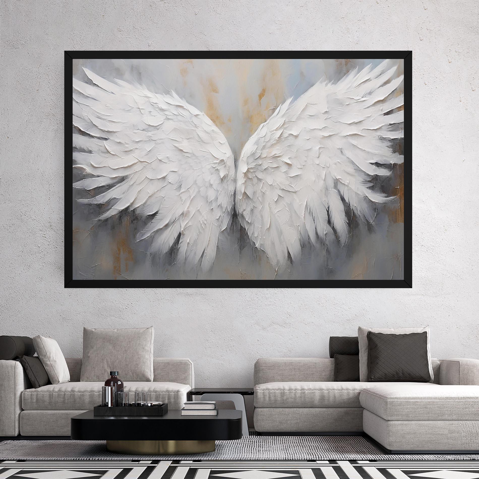 Obraz na Płótnie Pretty Angel Wings mockup 2