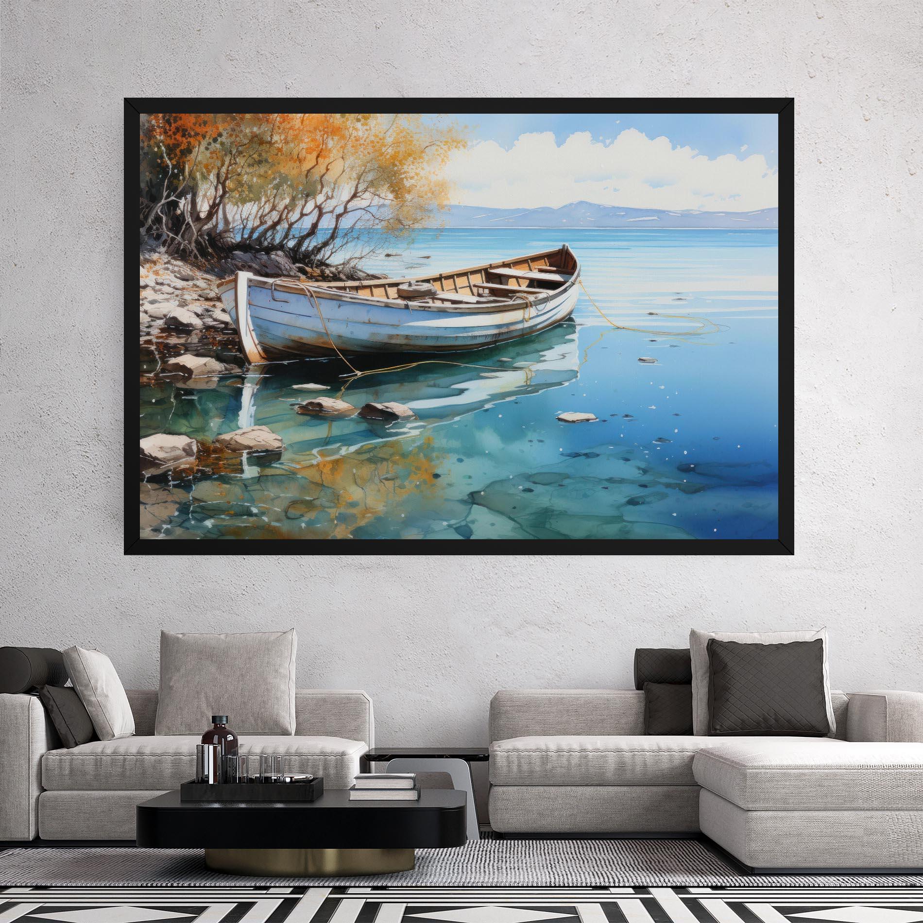 Obraz na Płótnie Sailing Boat mockup 2