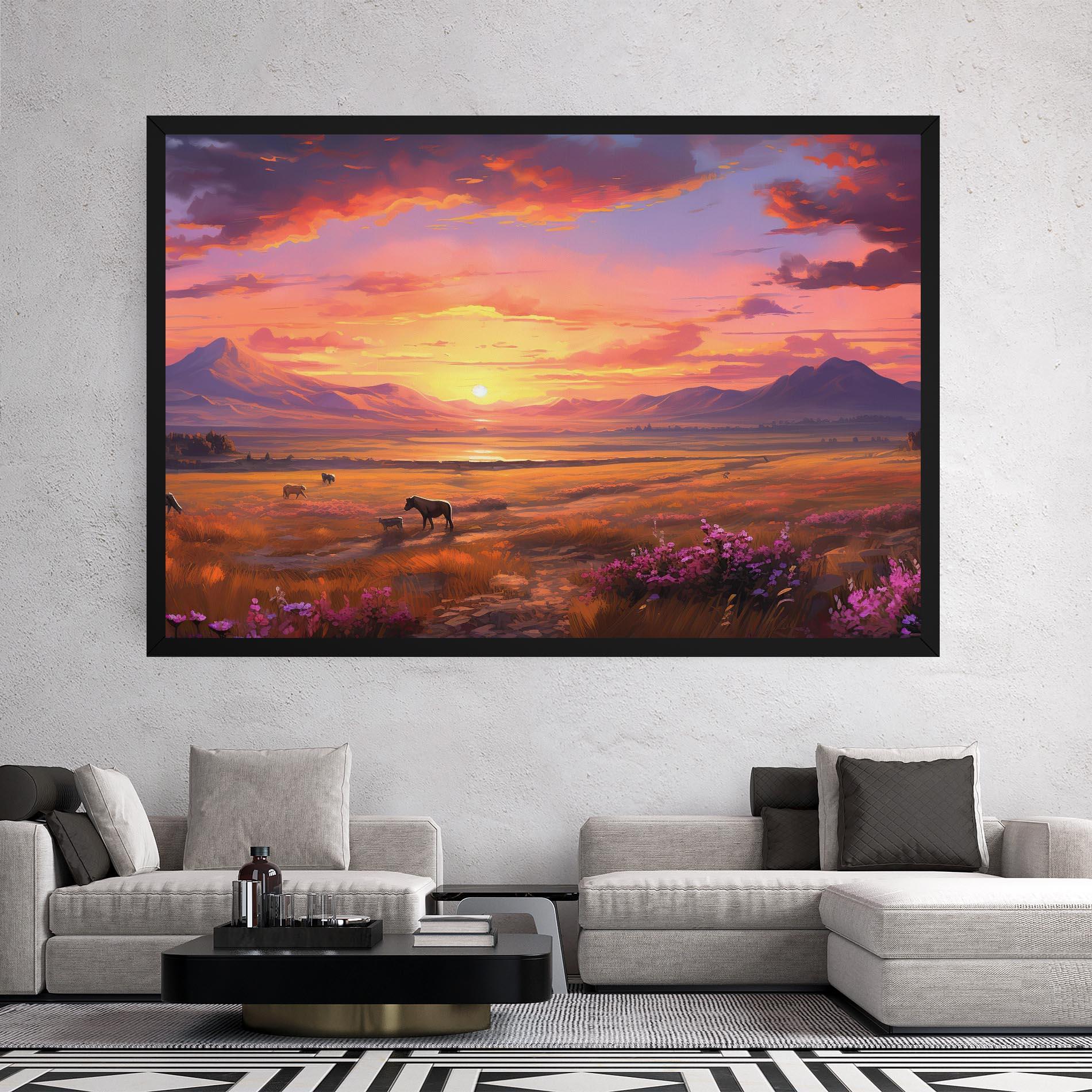 Obraz na Płótnie Wild Horses Art mockup 2