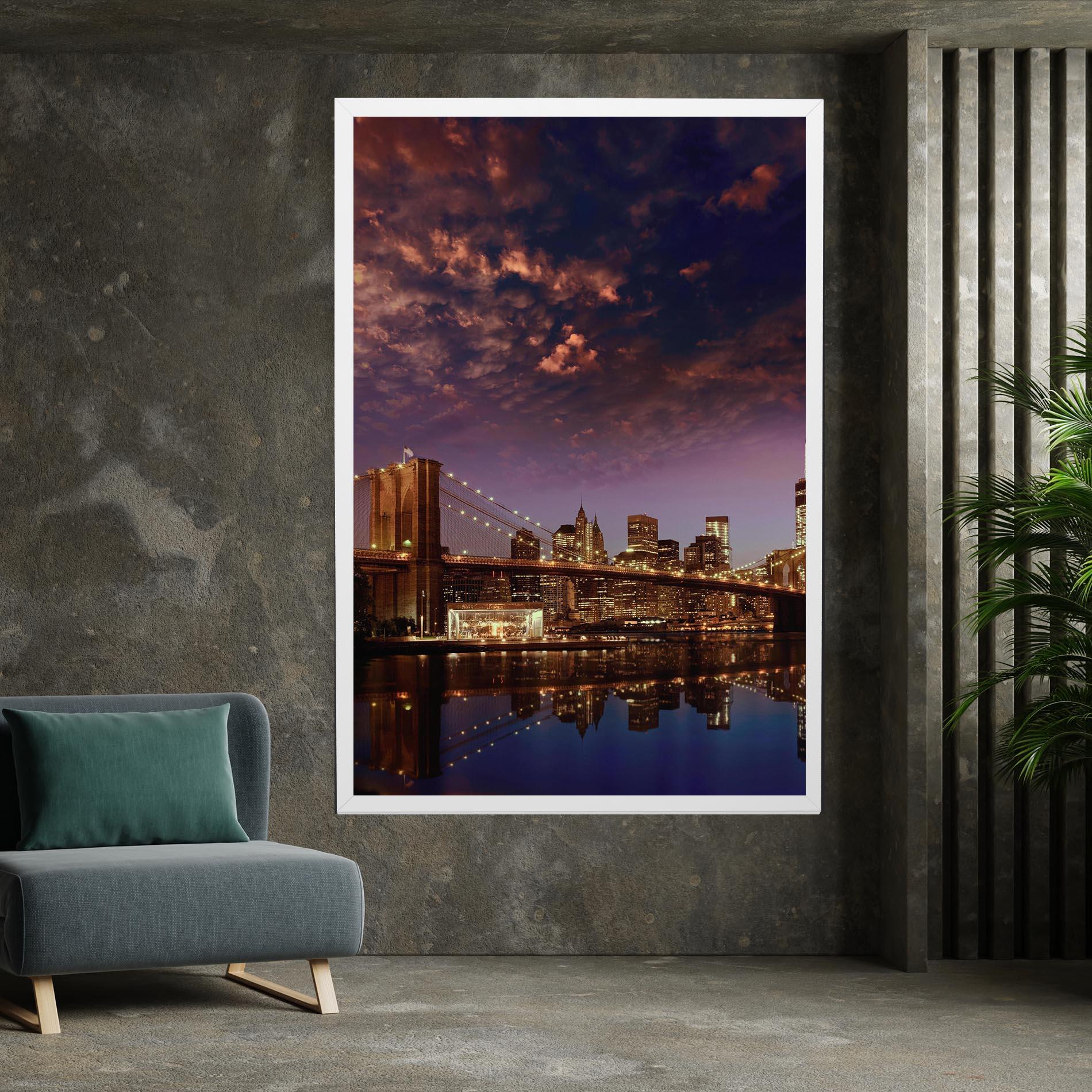 Obraz na Płótnie Sunset New York mockup 7