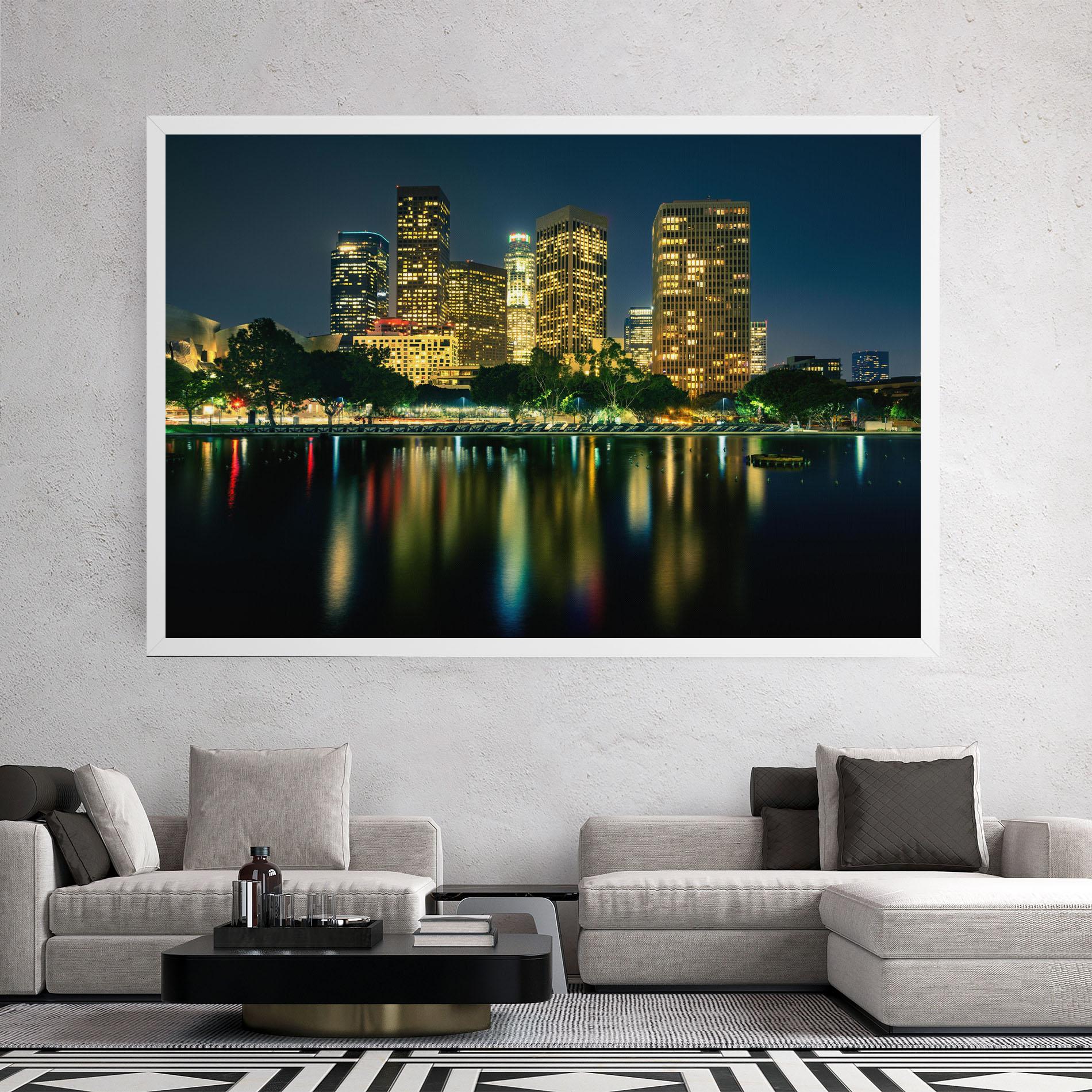 Obraz na Płótnie Los Angeles Night mockup 2