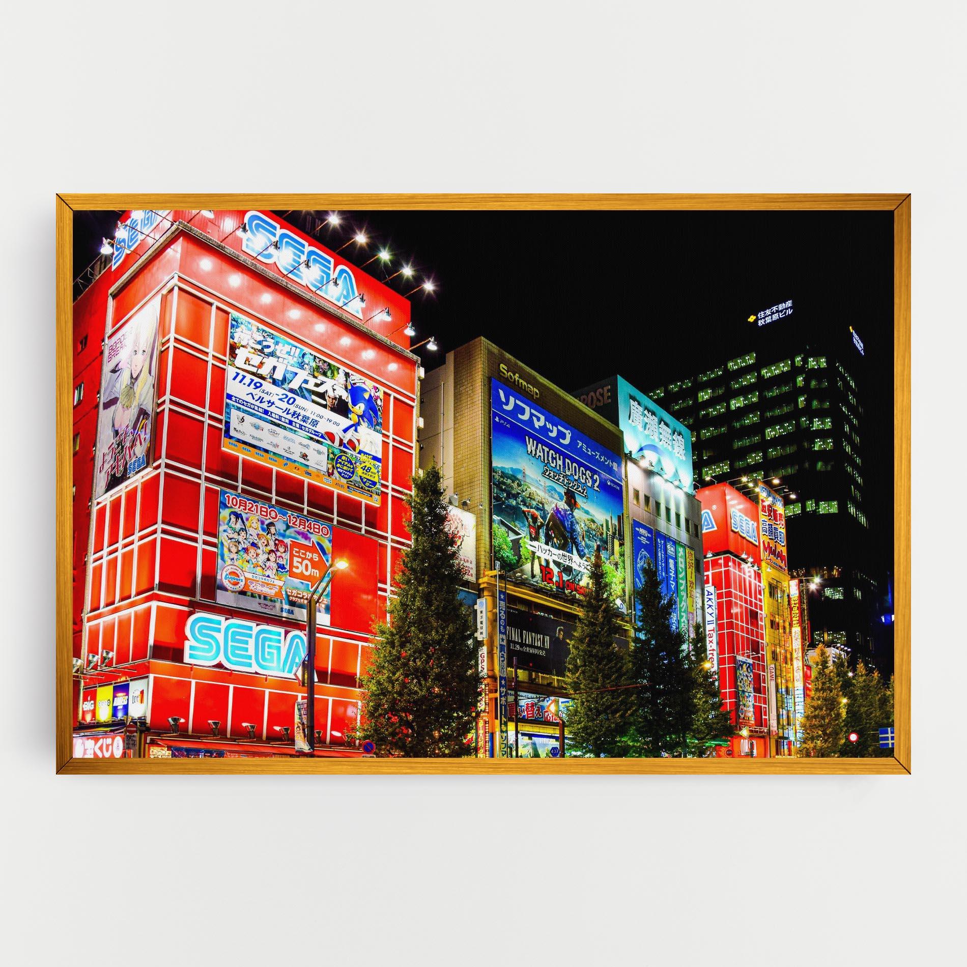 Obraz na Płótnie Akihabara Night mockup 0