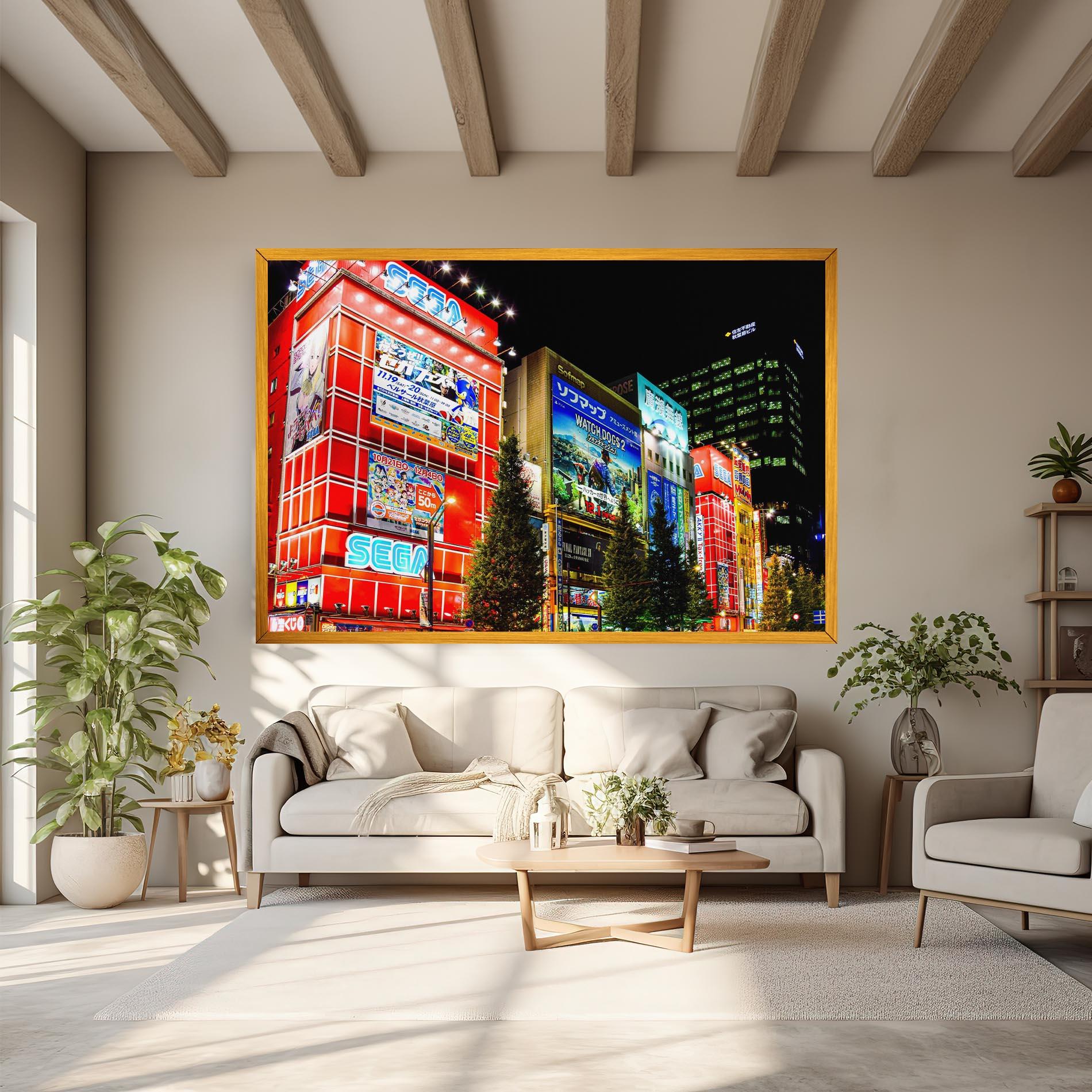 Obraz na Płótnie Akihabara Night mockup 6