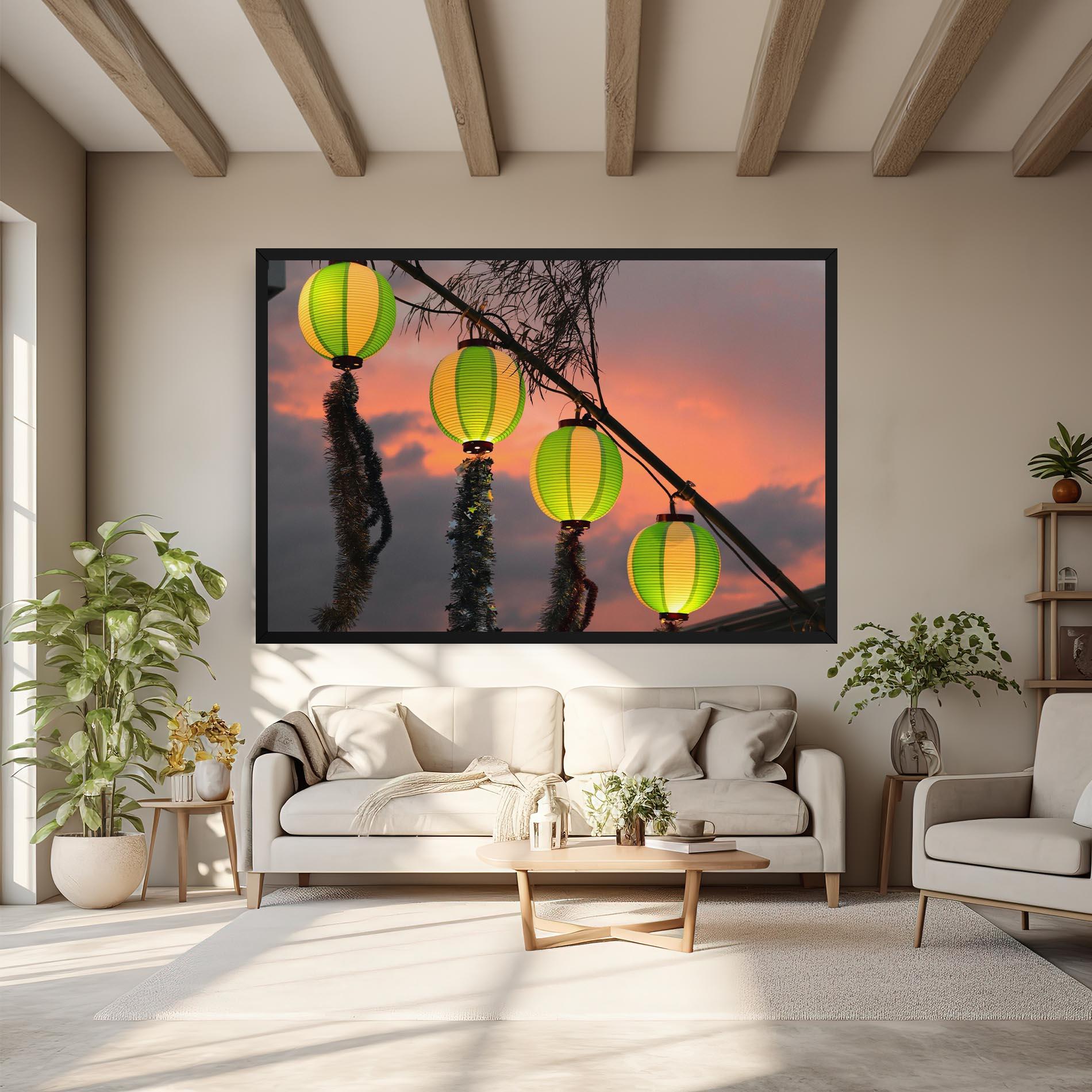 Obraz na Płótnie Green Lights mockup 6