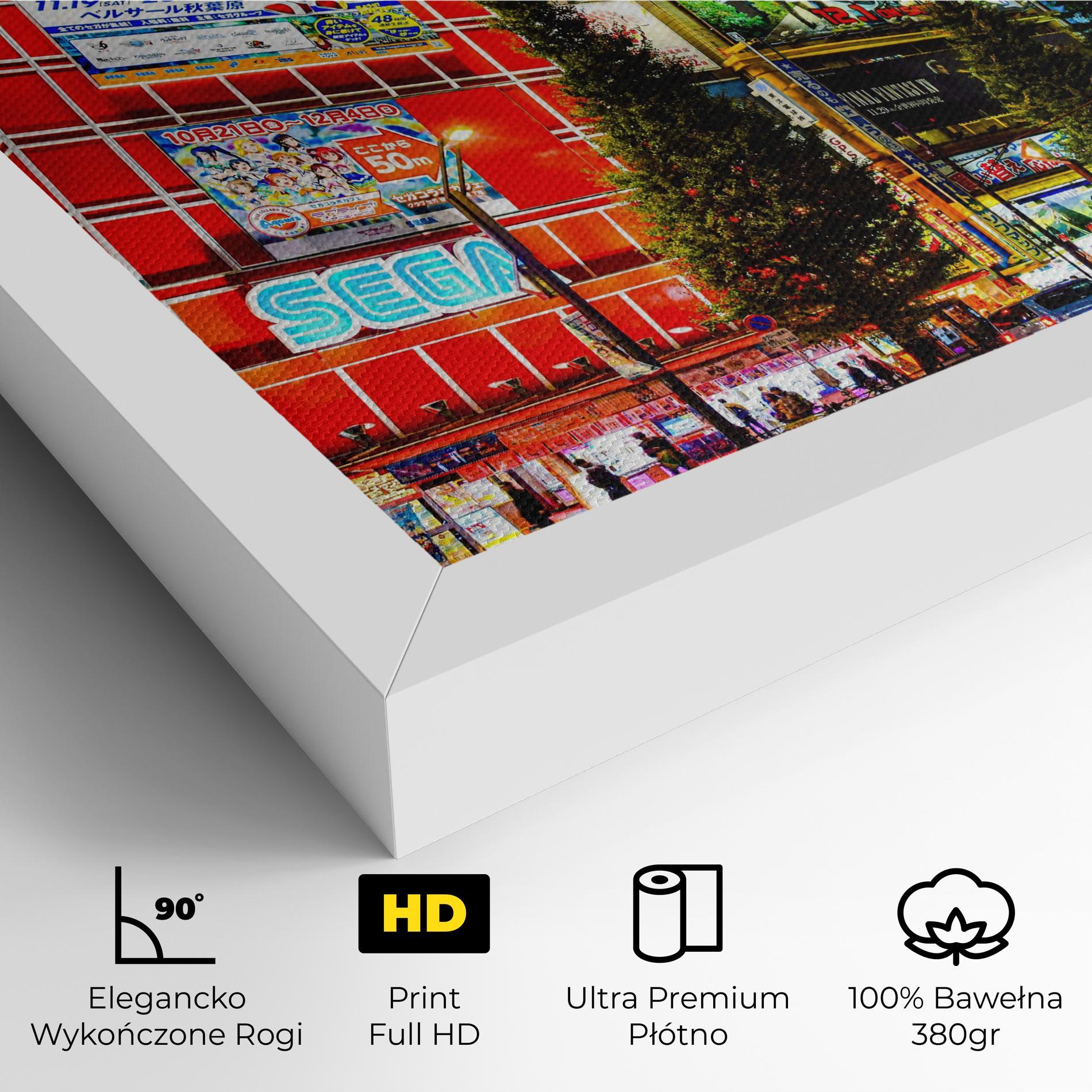 Obraz na Płótnie Akihabara Night mockup 4