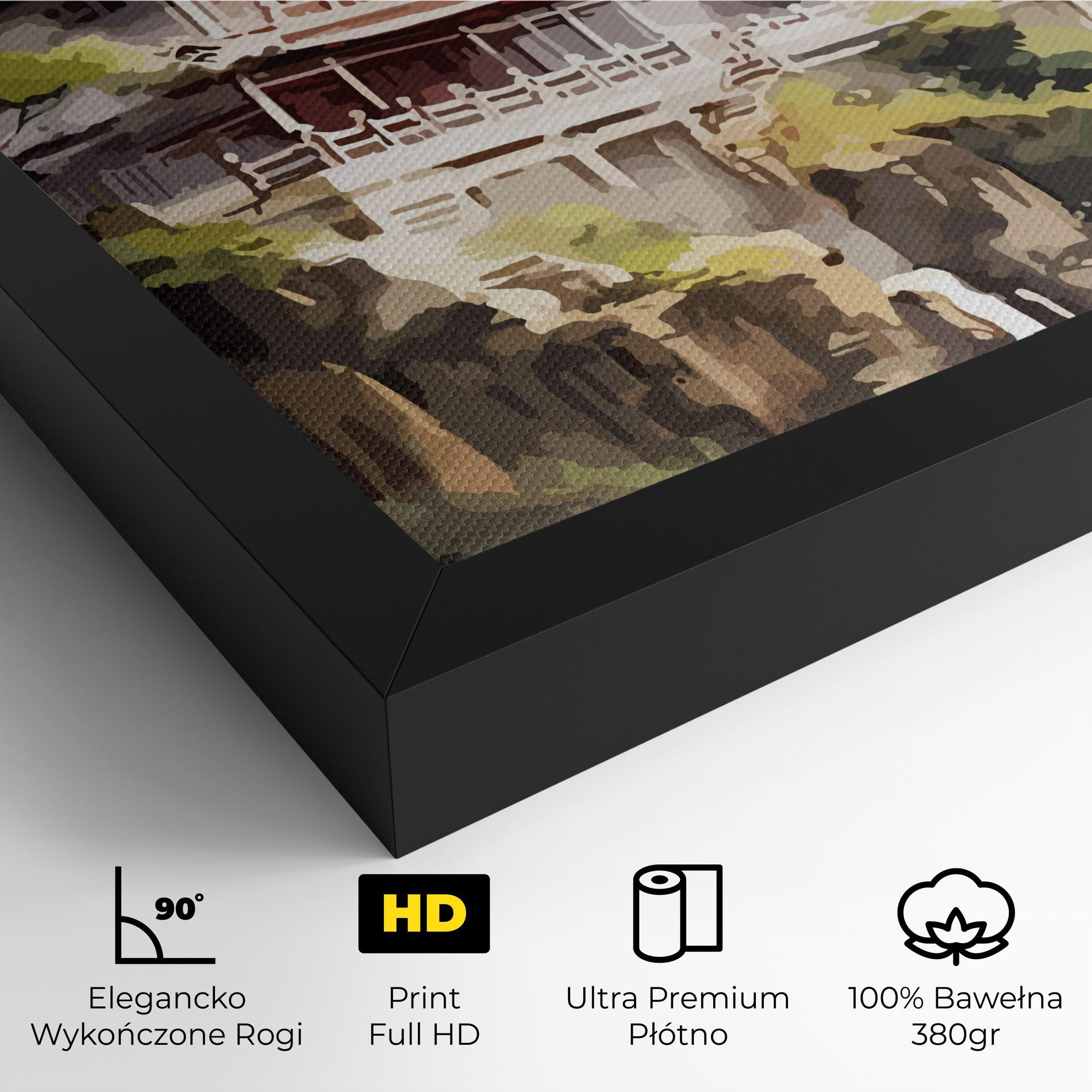 Obraz na Płótnie Temple Painting mockup 4