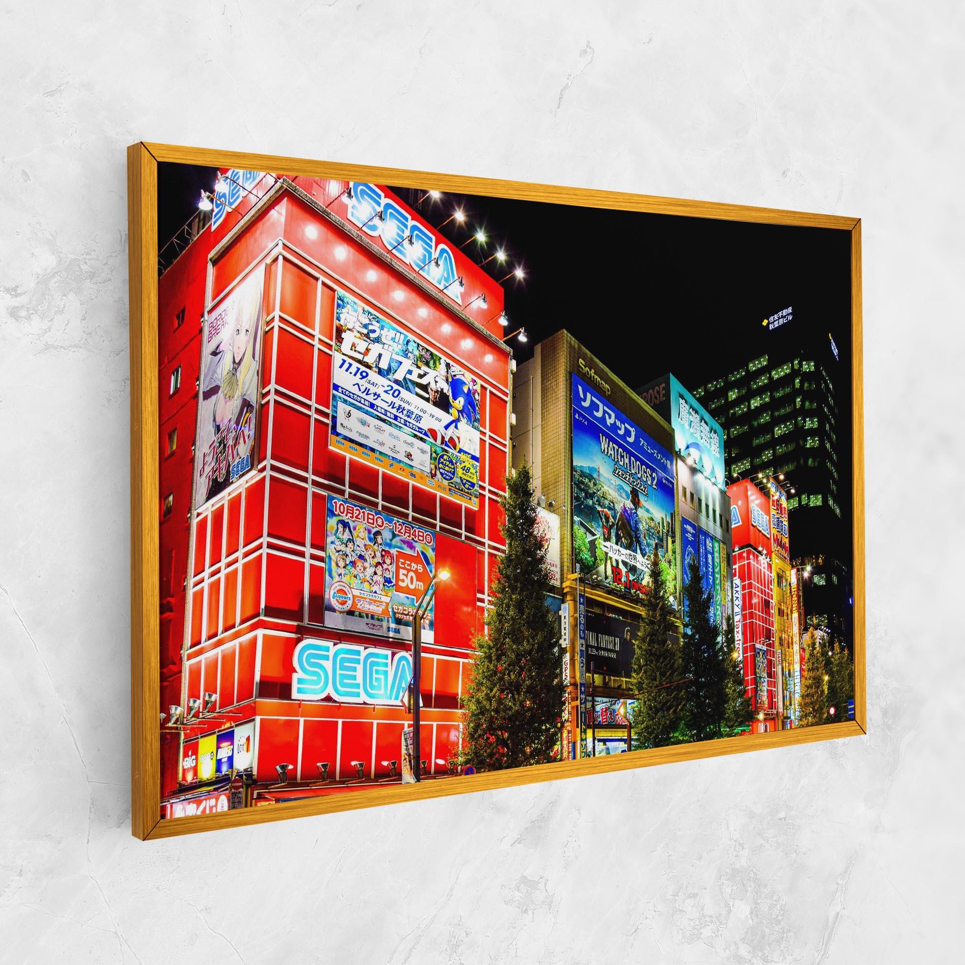 Obraz na Płótnie Akihabara Night mockup 1