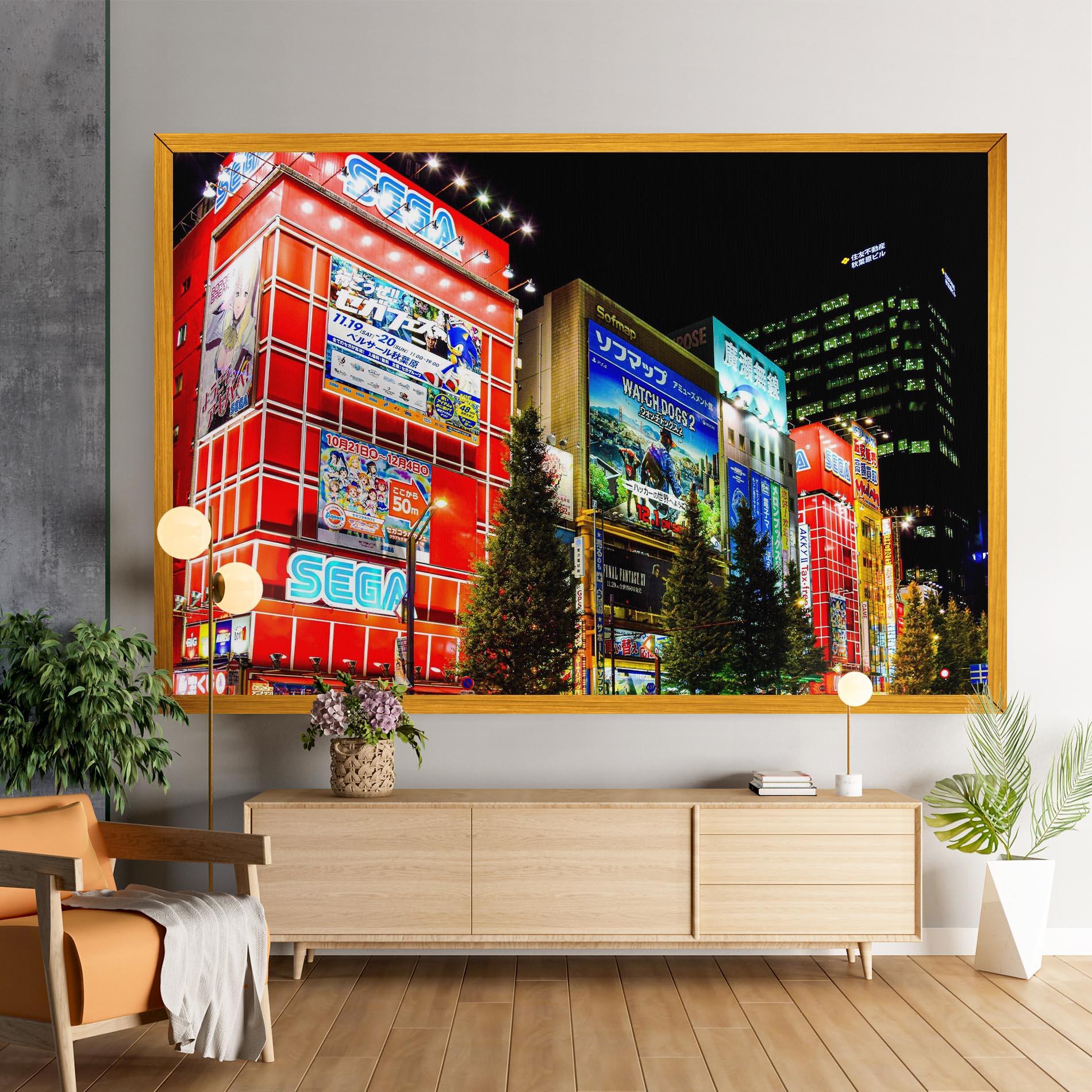 Obraz na Płótnie Akihabara Night mockup 9