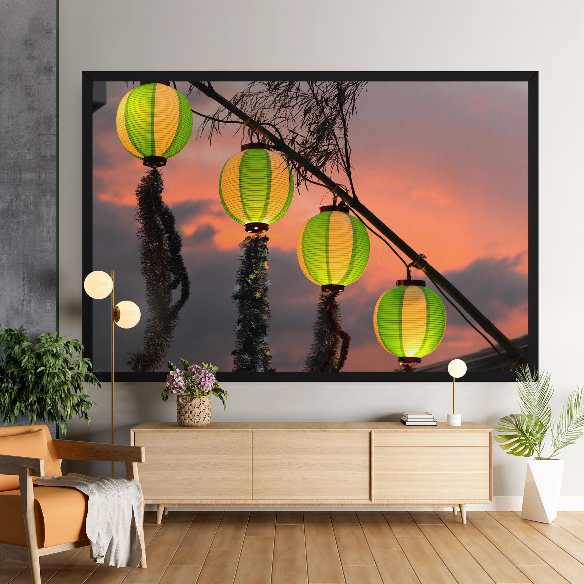 Obraz na Płótnie Green Lights mockup 9