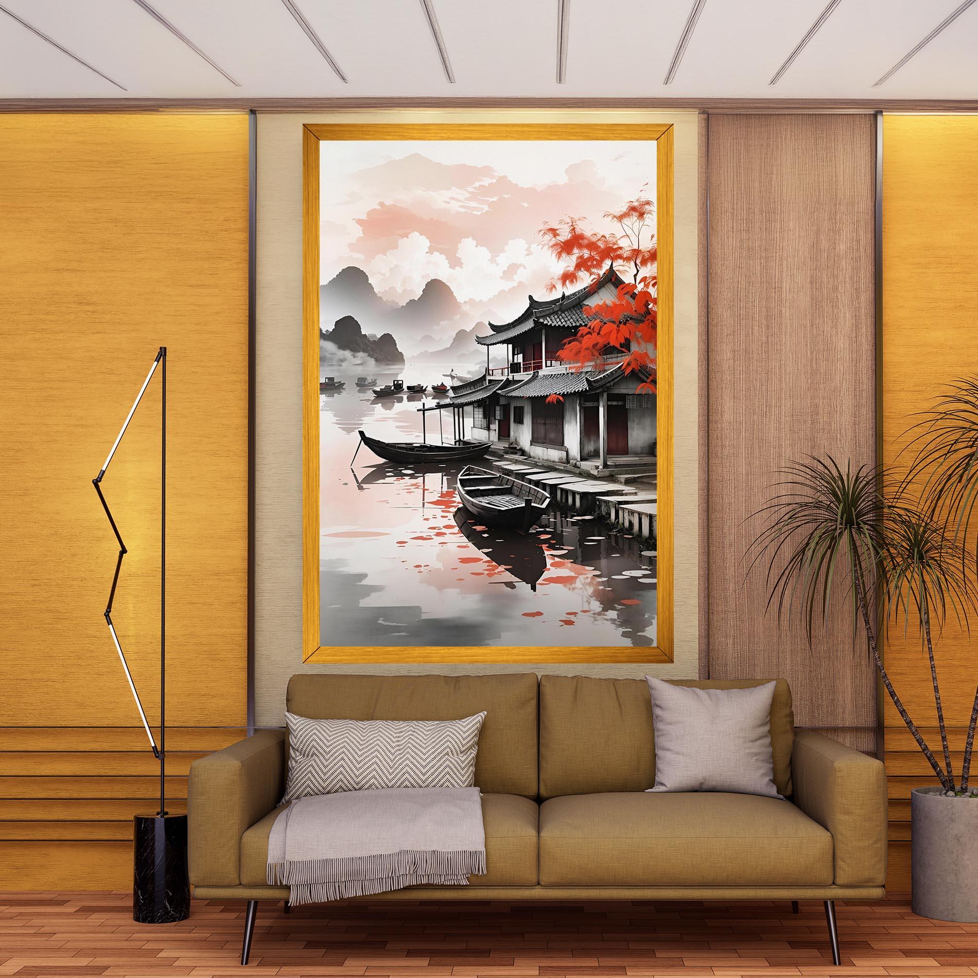 Obraz na Płótnie Architecture Reflections mockup 9