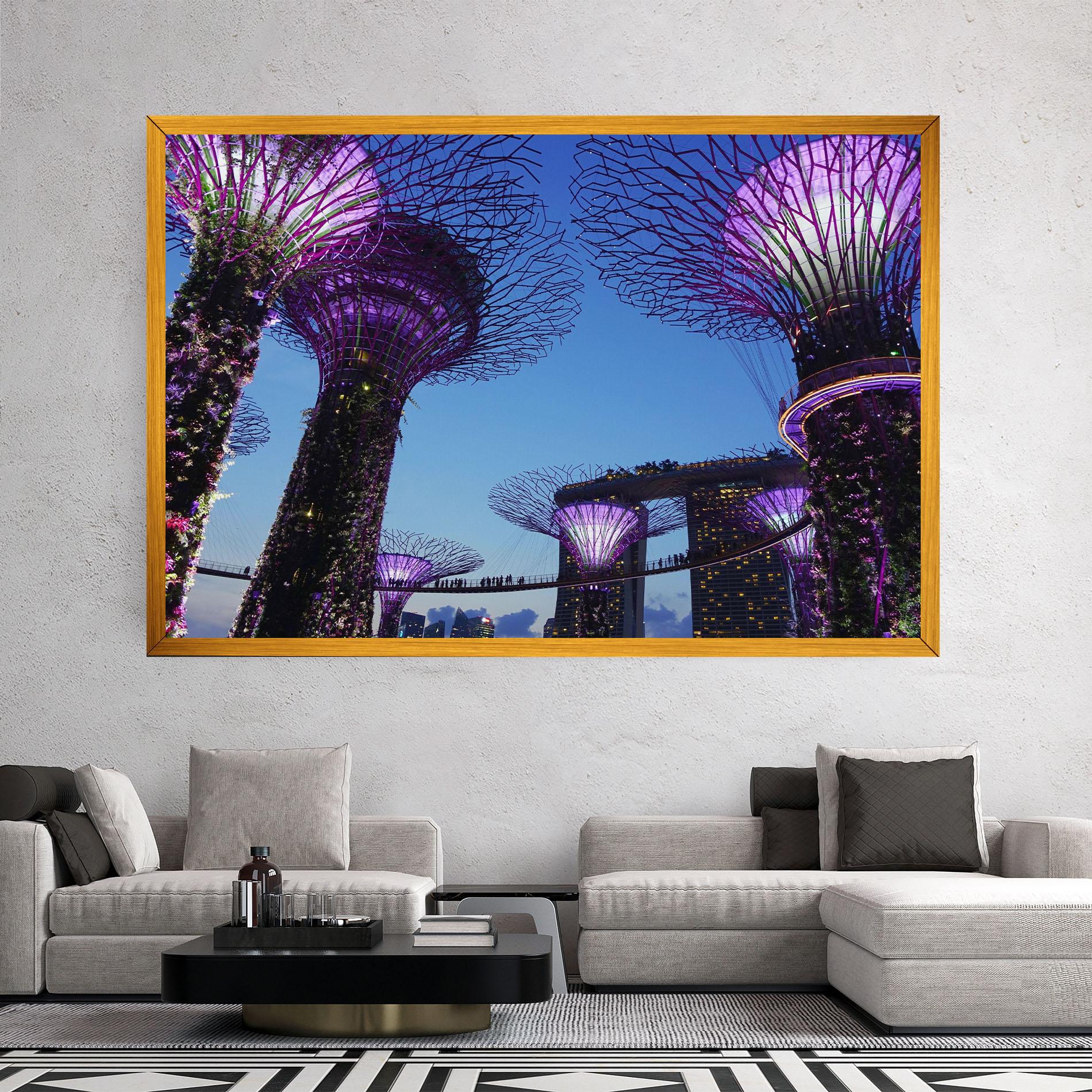 Obraz na Płótnie Gardens By The Bay mockup 2