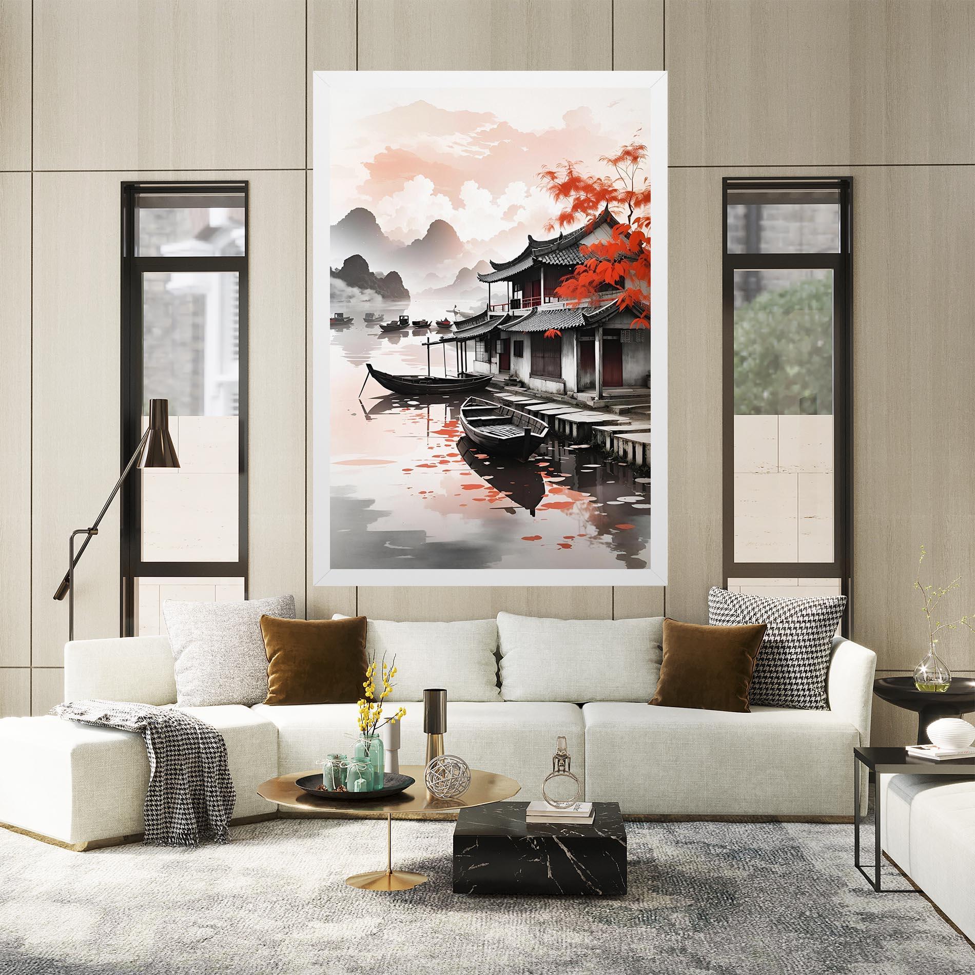 Obraz na Płótnie Architecture Reflections mockup 2