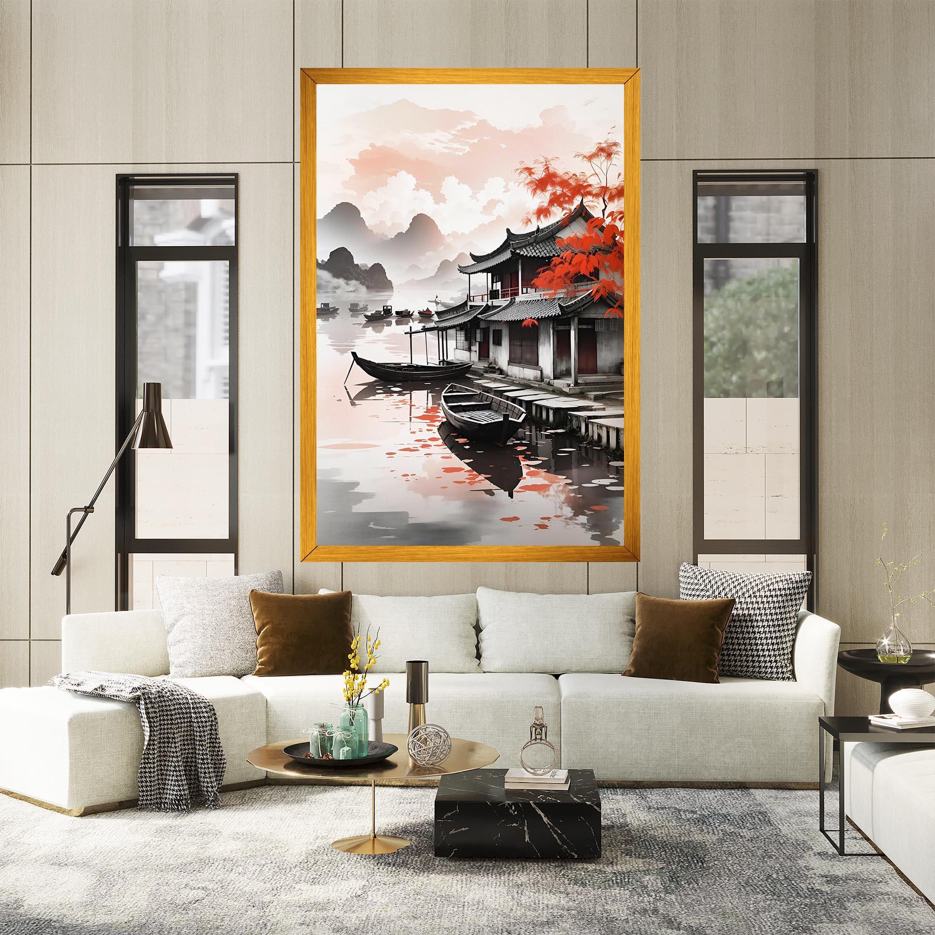 Obraz na Płótnie Architecture Reflections mockup 2