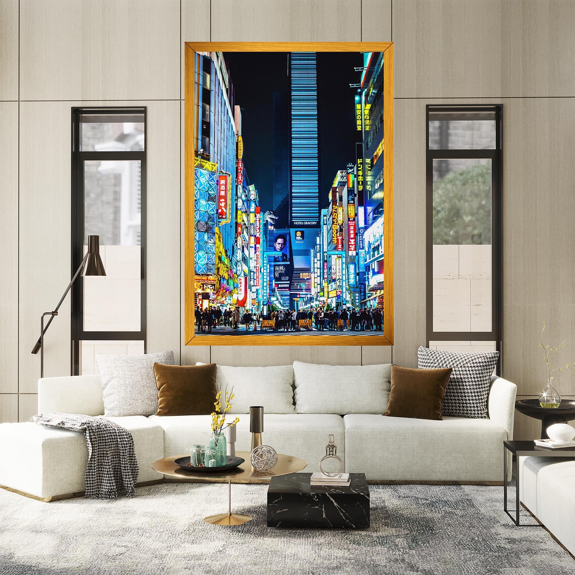 Obraz na Płótnie Colorful City Lights mockup 2