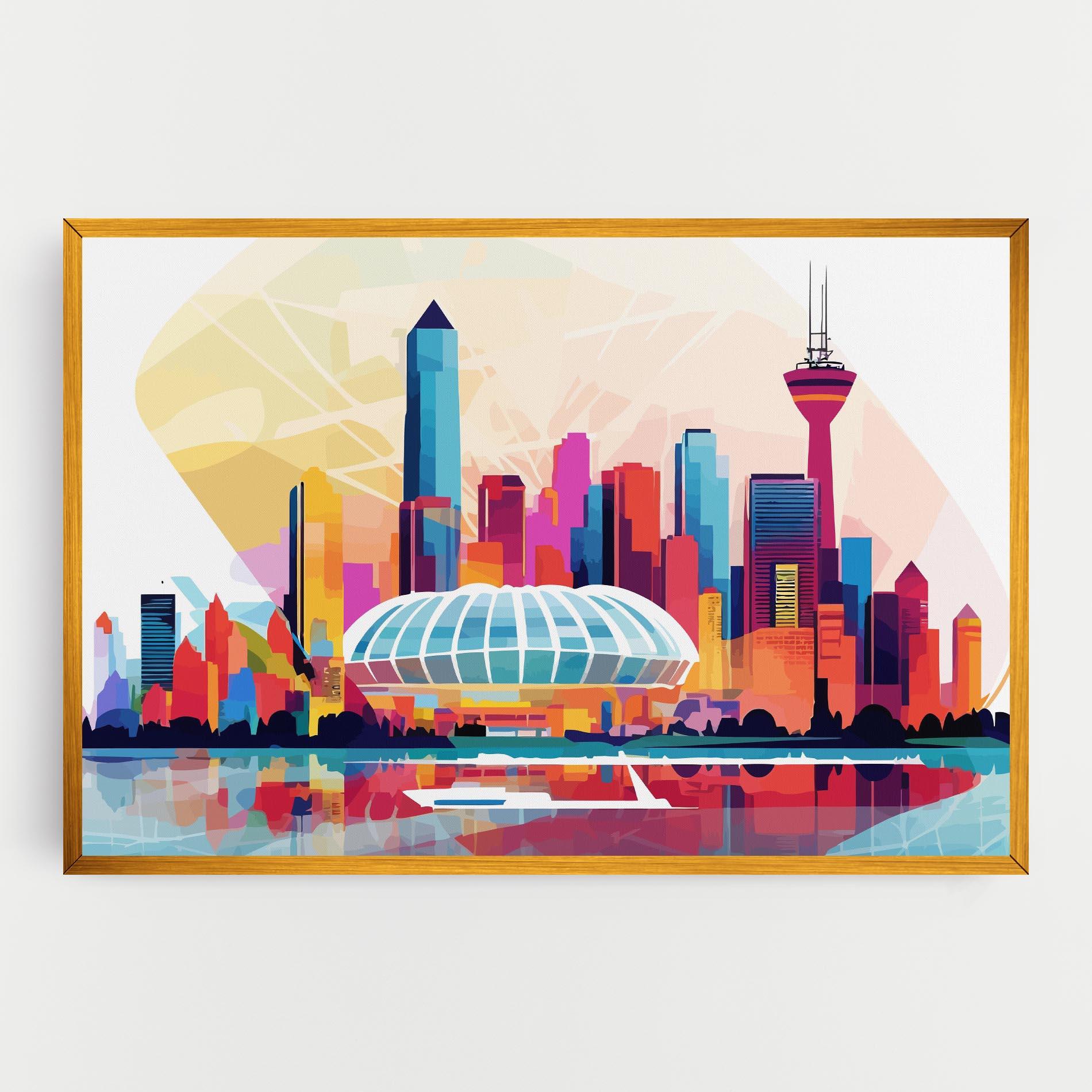 Obraz na Płótnie Olympic Stadium Color mockup 0