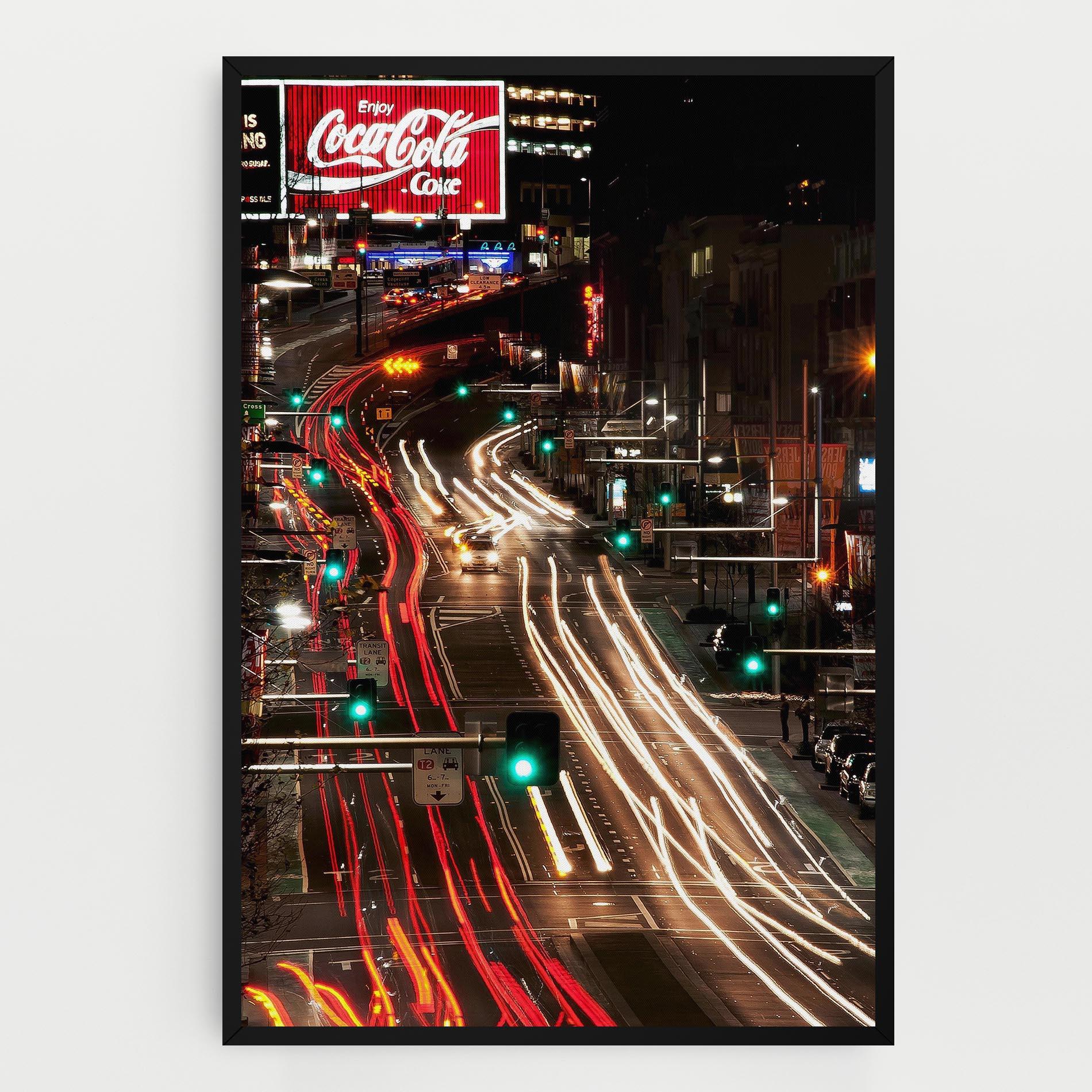 Obraz na Płótnie Car Light Road mockup 0