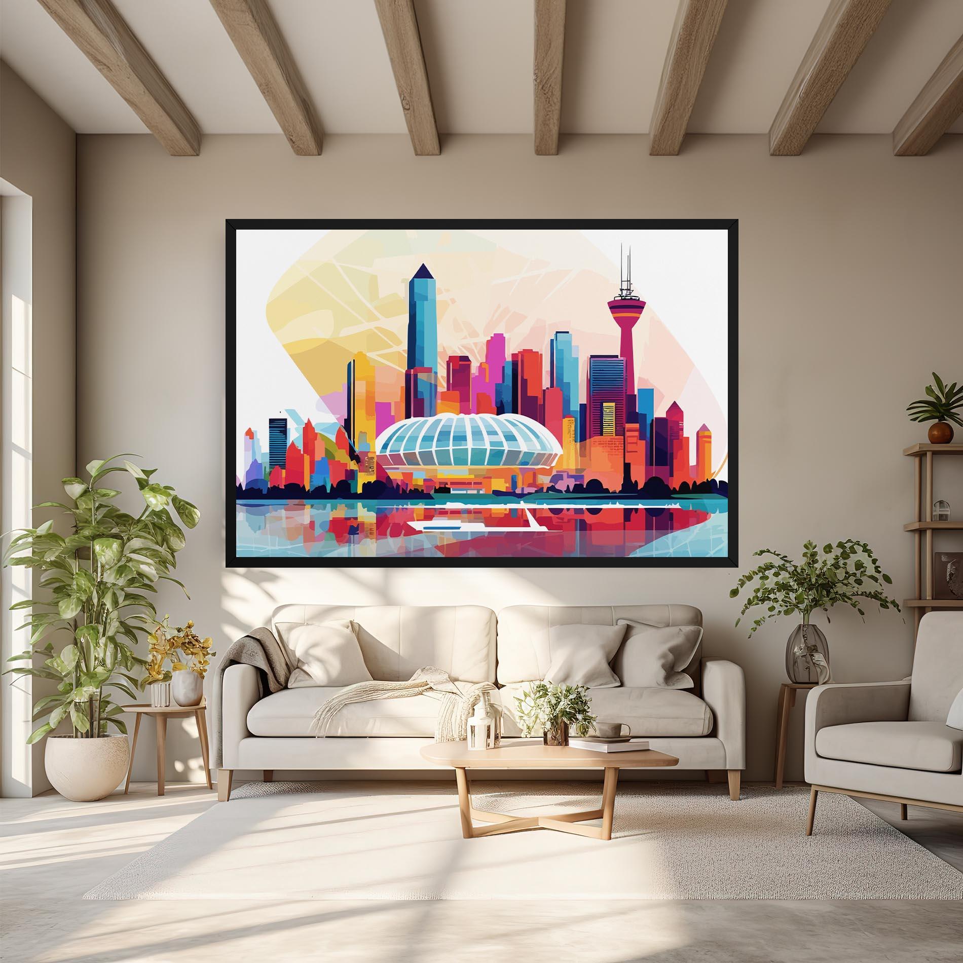 Obraz na Płótnie Olympic Stadium Color mockup 6