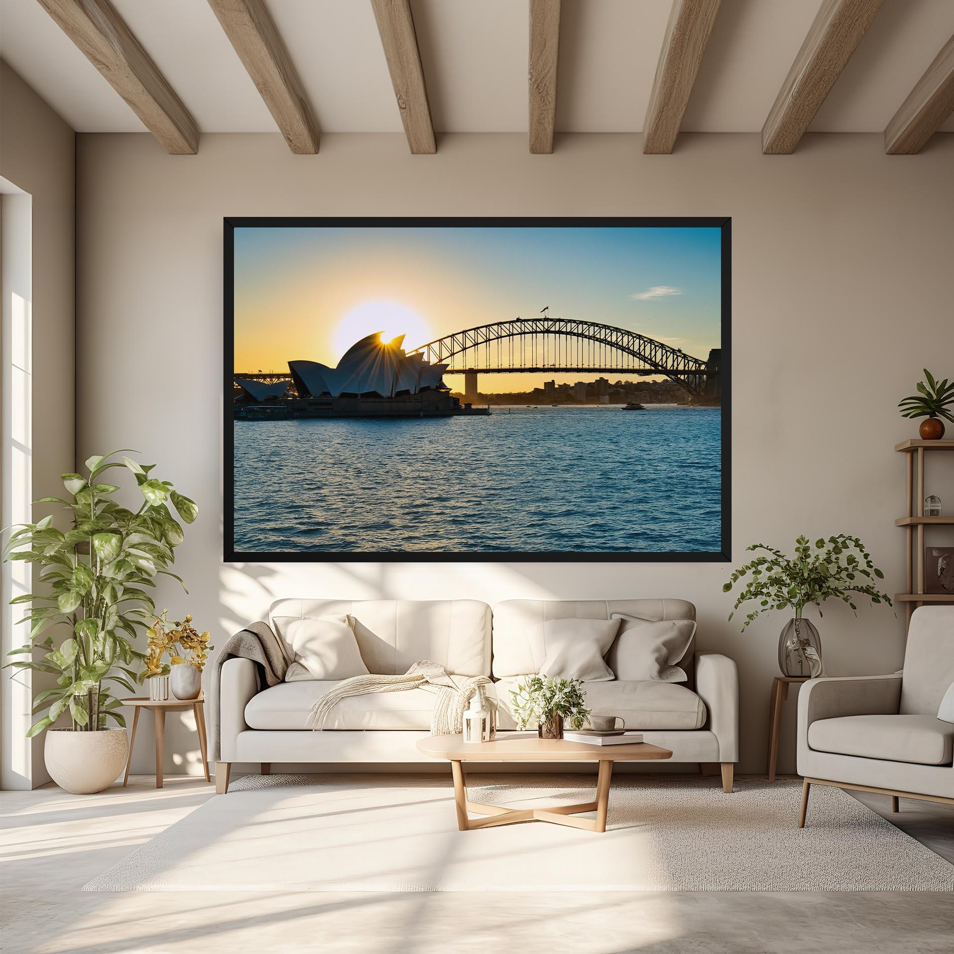 Obraz na Płótnie Sunrise Sydney mockup 6