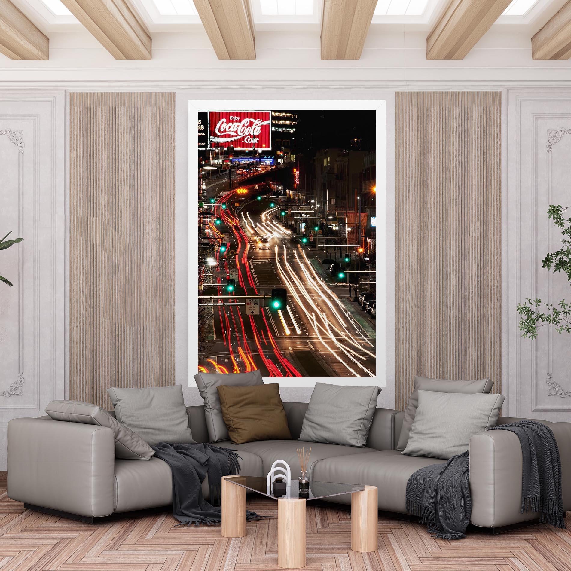 Obraz na Płótnie Car Light Road mockup 6