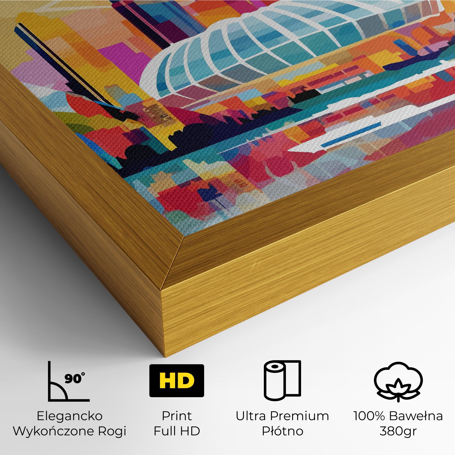 Obraz na Płótnie Olympic Stadium Color mockup 4