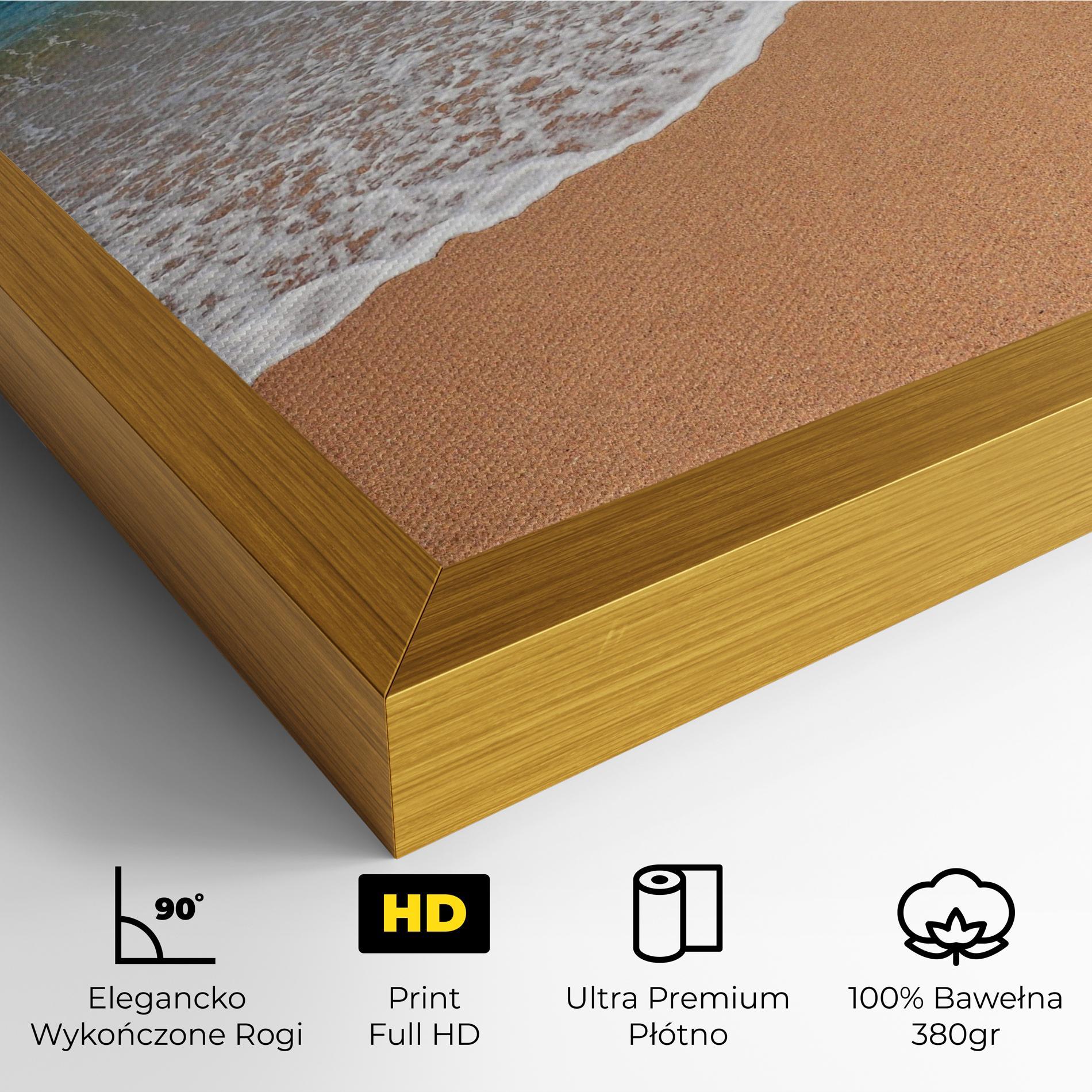 Obraz na Płótnie Pristine Beach mockup 4