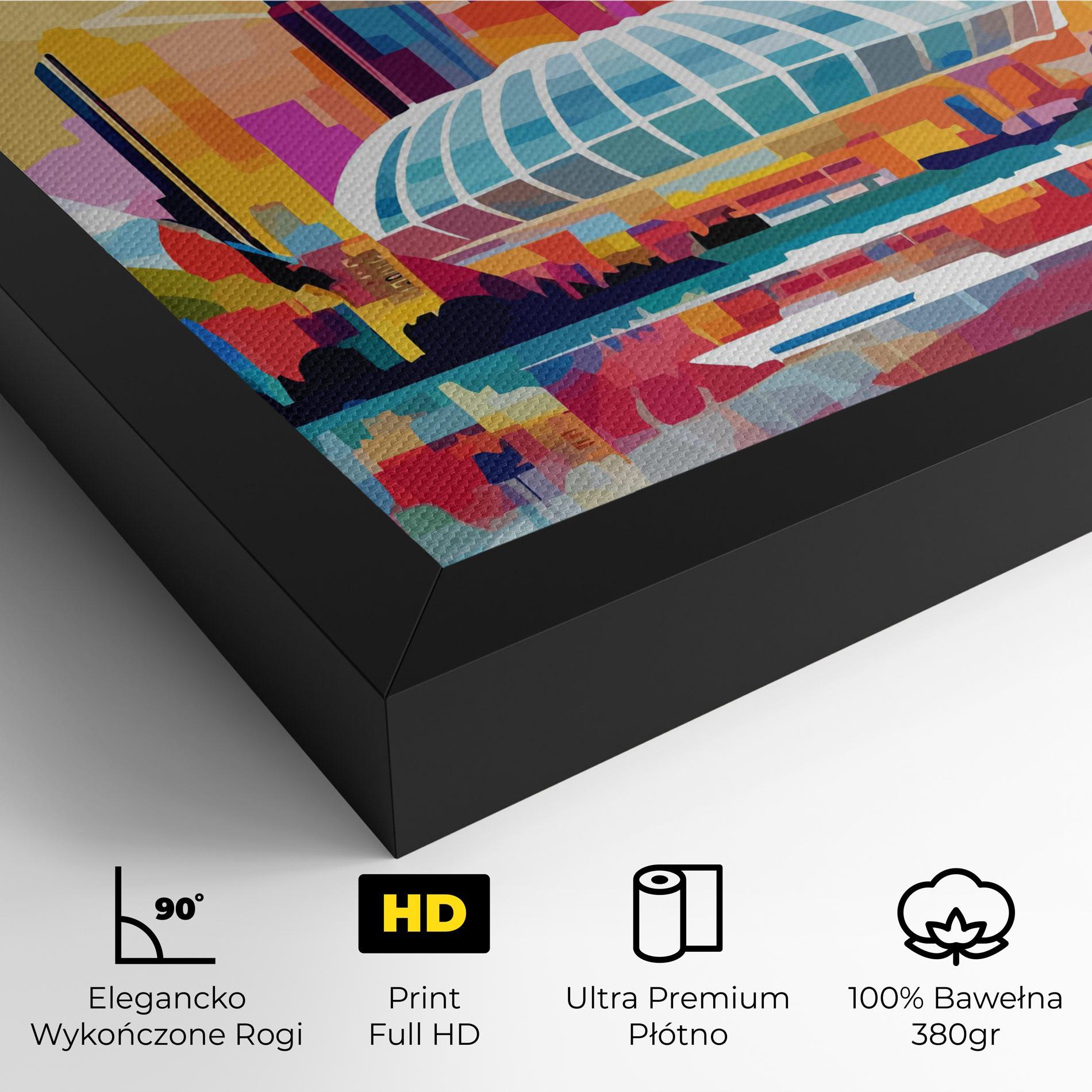 Obraz na Płótnie Olympic Stadium Color mockup 4