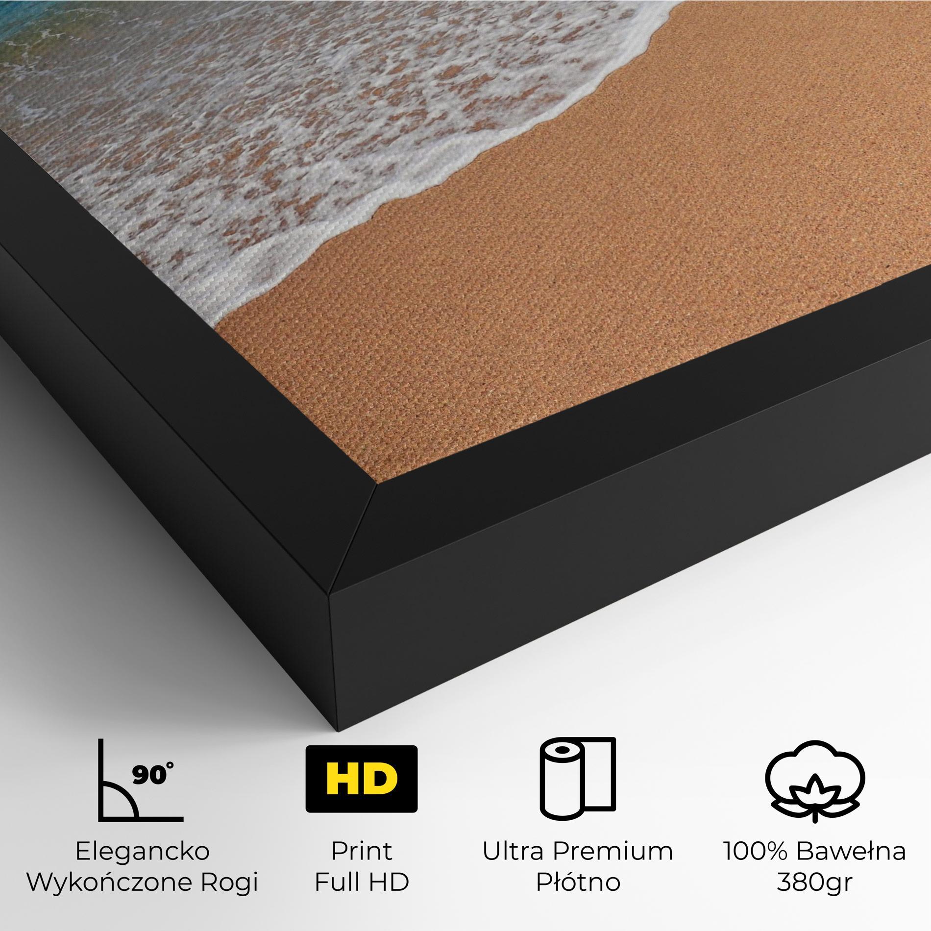 Obraz na Płótnie Pristine Beach mockup 4