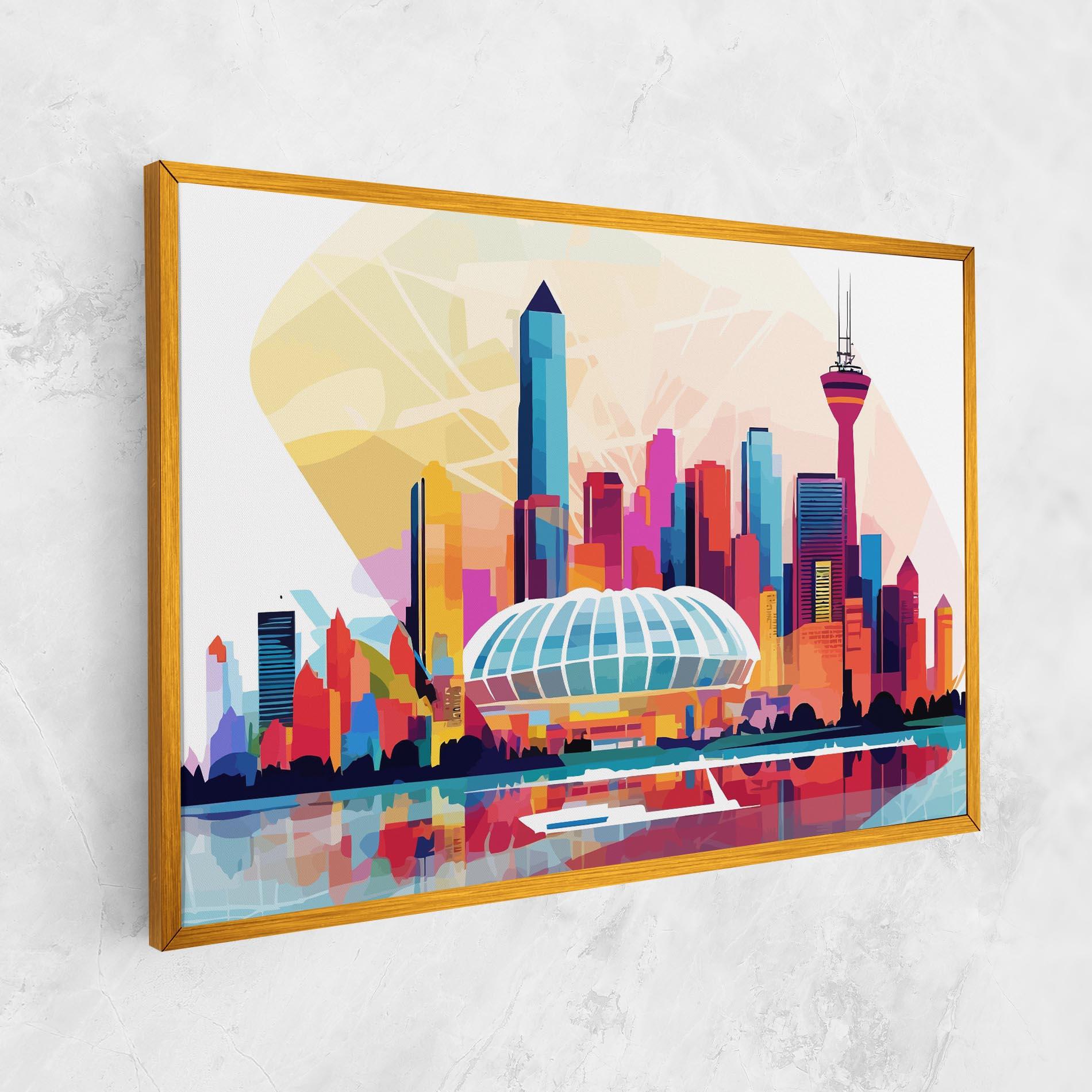 Obraz na Płótnie Olympic Stadium Color mockup 1