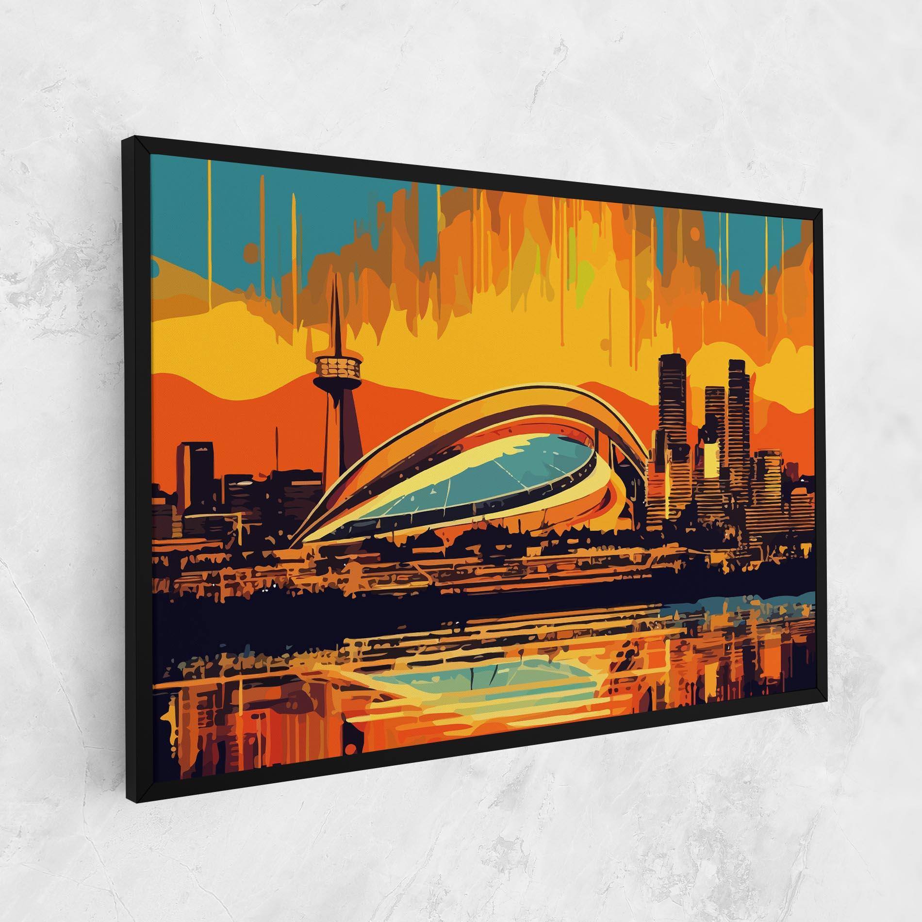 Obraz na Płótnie Montreal Skyline mockup 1