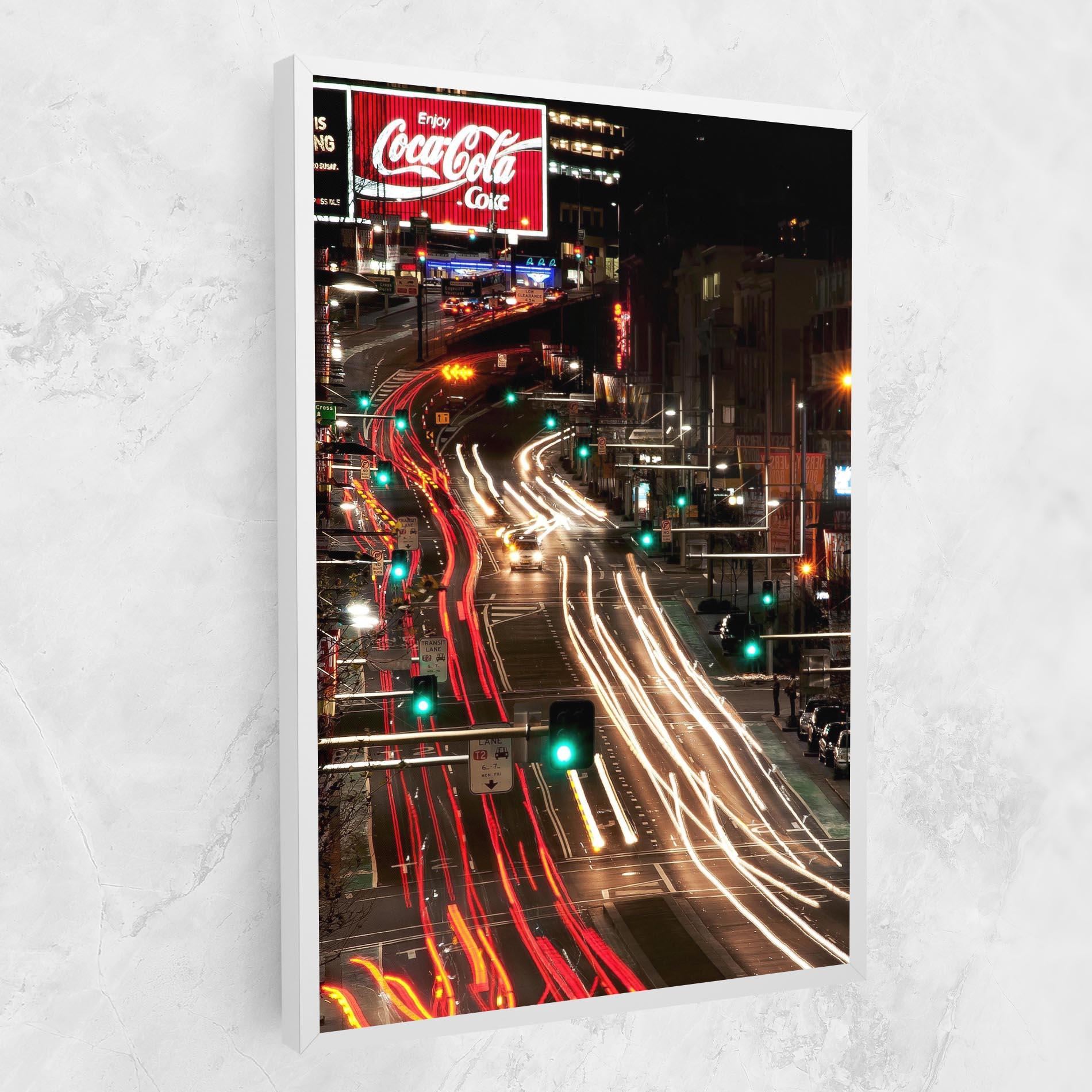 Obraz na Płótnie Car Light Road mockup 1