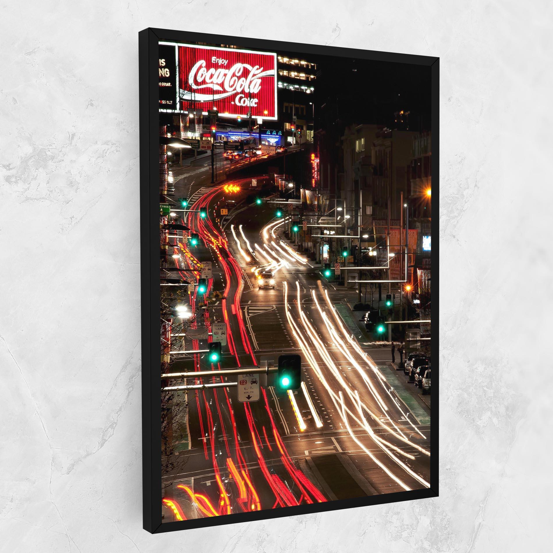 Obraz na Płótnie Car Light Road mockup 1