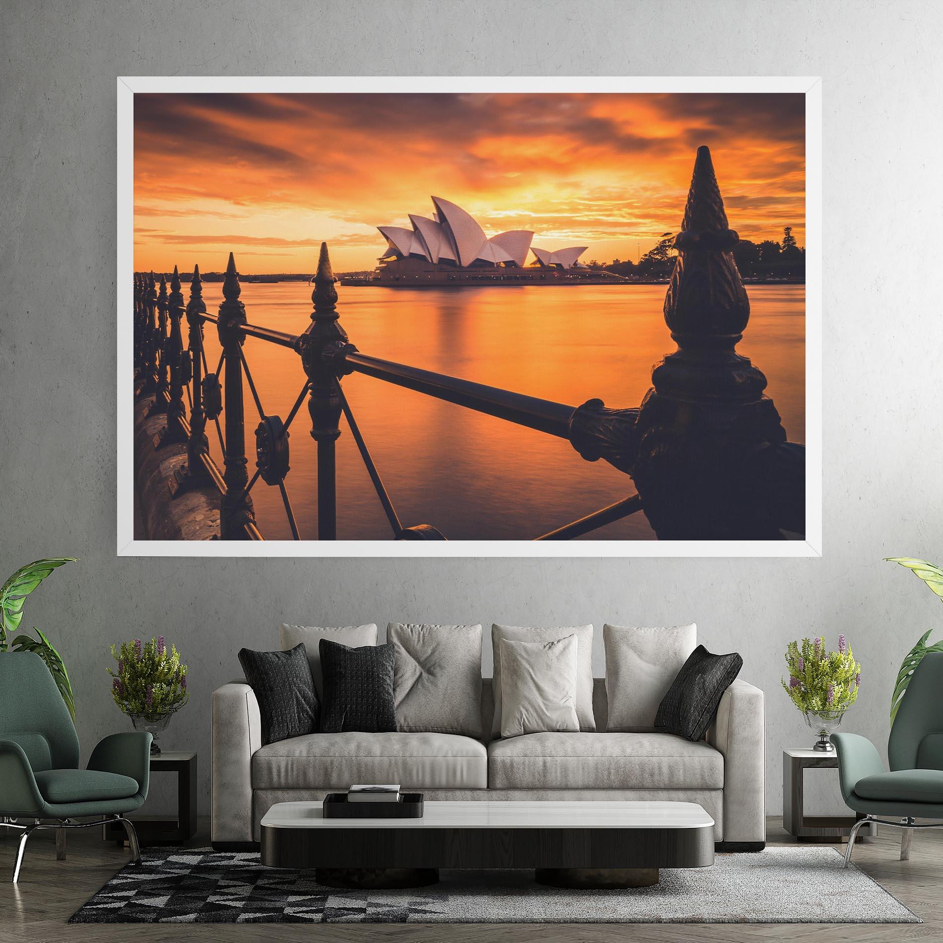 Obraz na Płótnie Sydney Orange View mockup 7