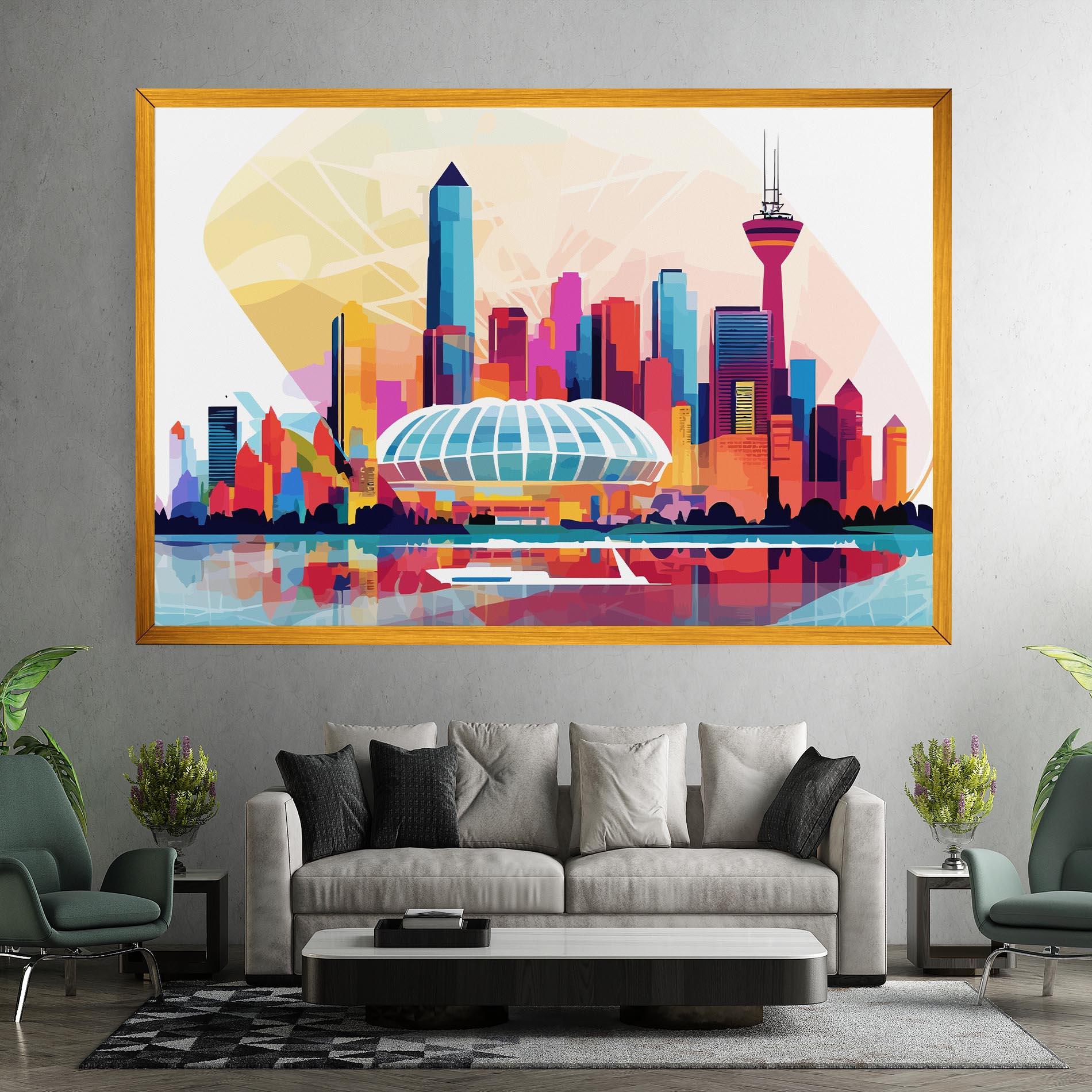 Obraz na Płótnie Olympic Stadium Color mockup 7