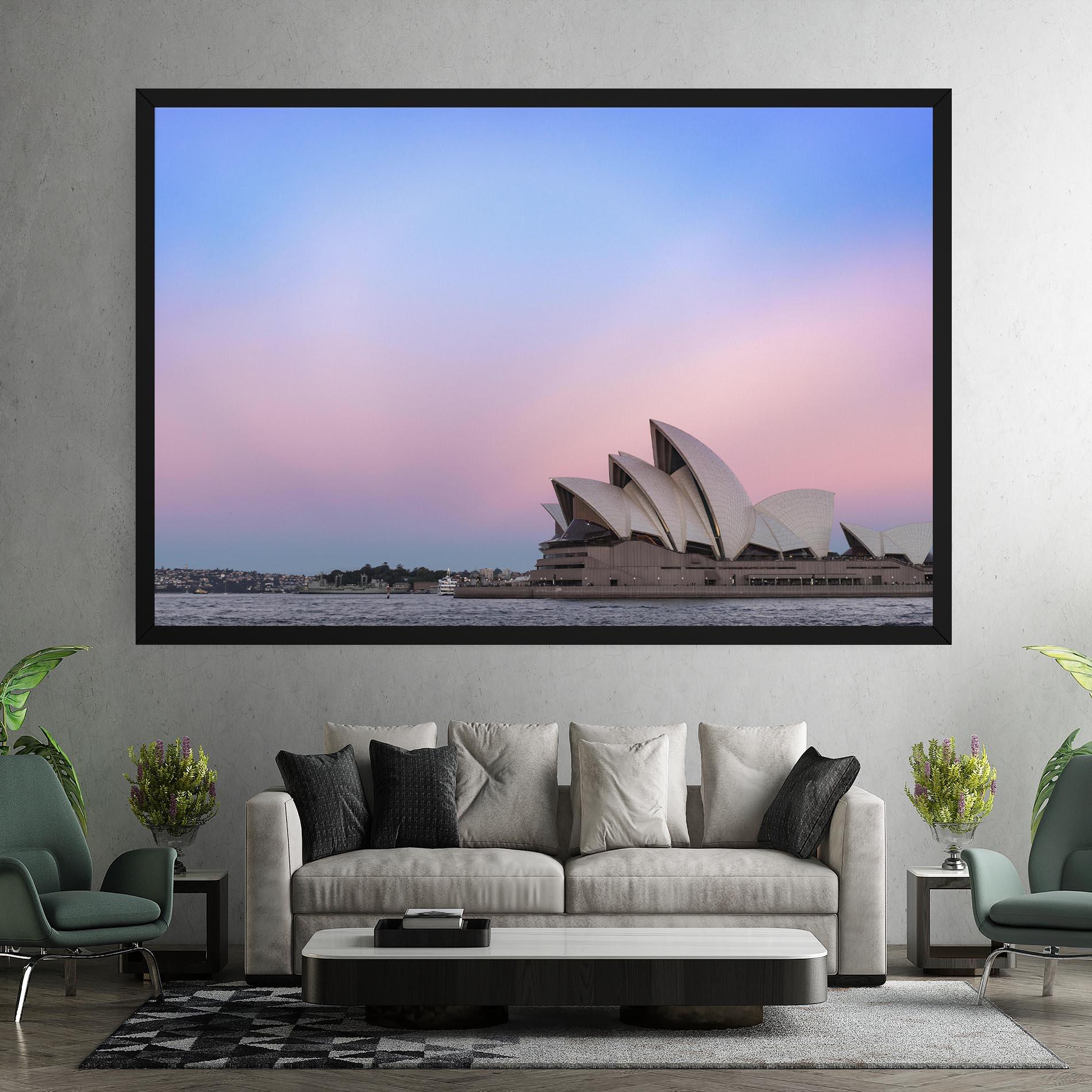 Obraz na Płótnie Sydney Purple Sky mockup 7