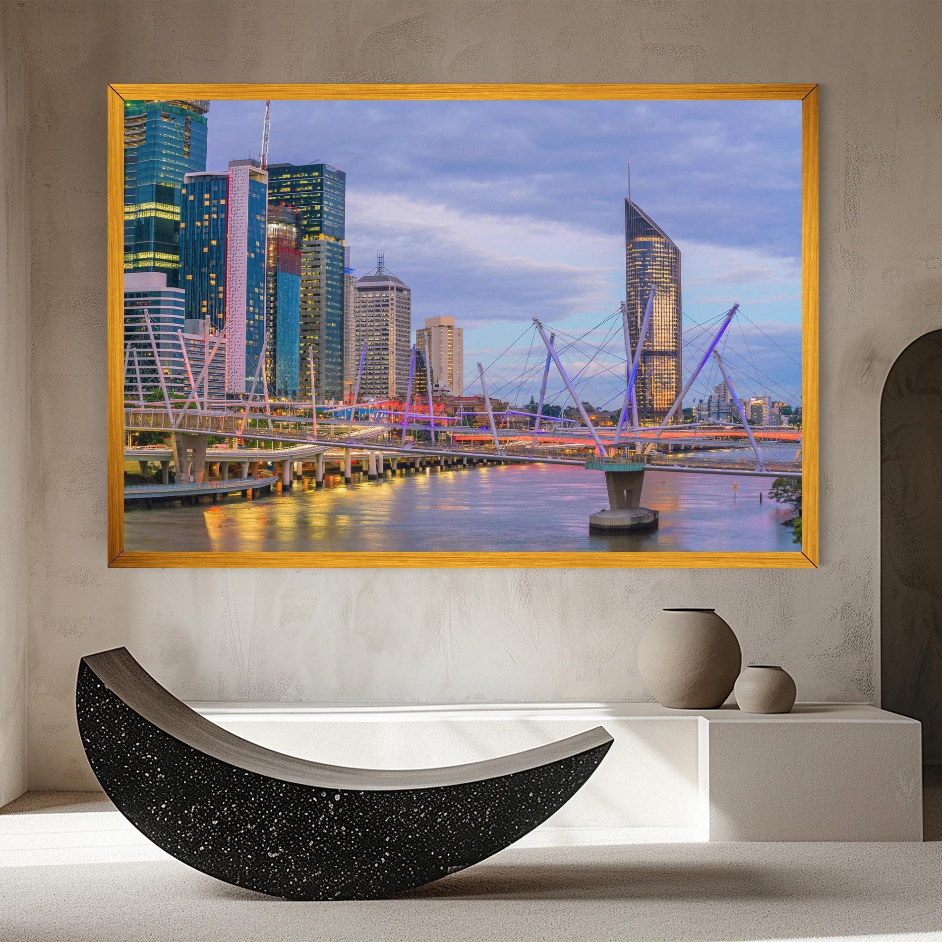 Obraz na Płótnie Brisbane River Australia mockup 8