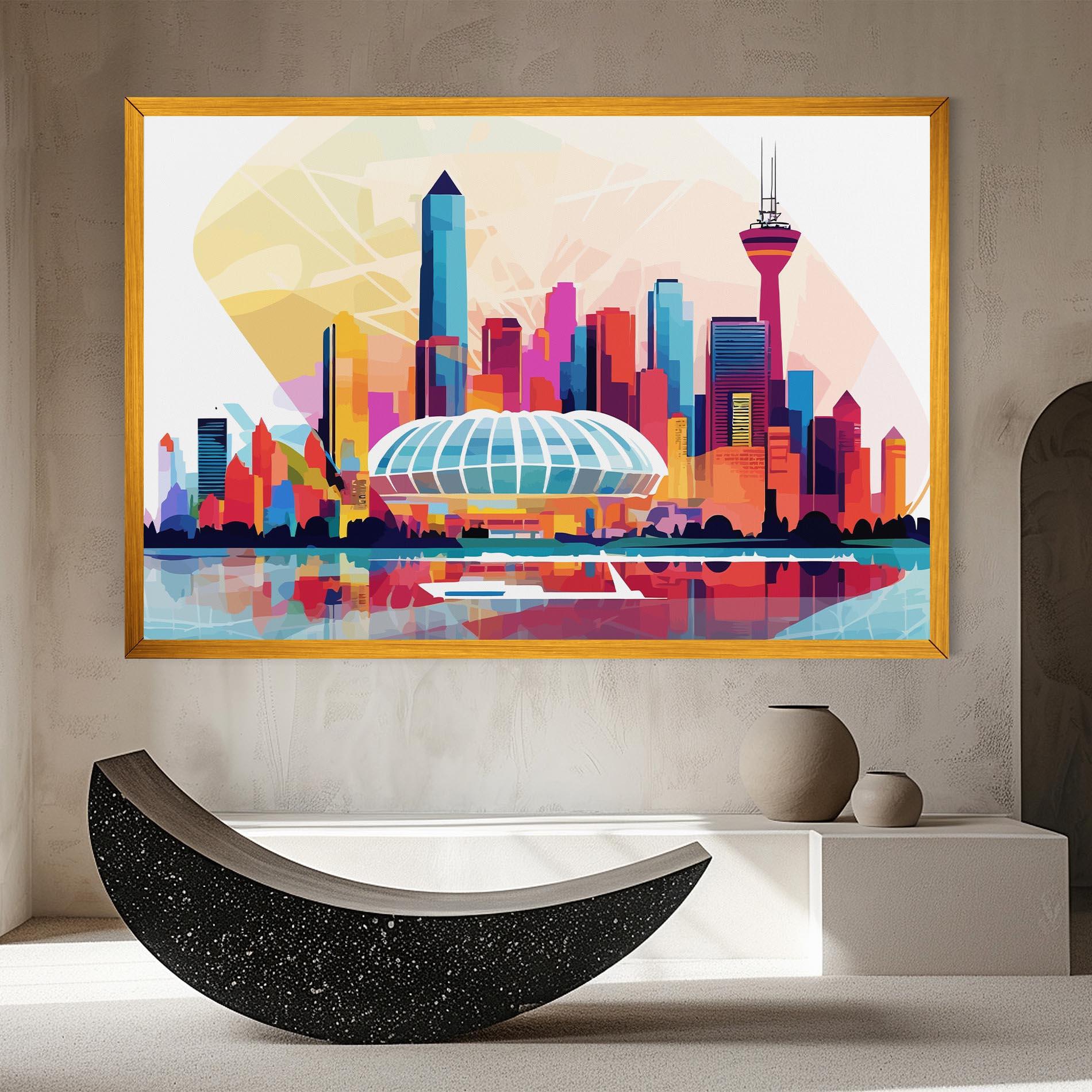 Obraz na Płótnie Olympic Stadium Color mockup 8