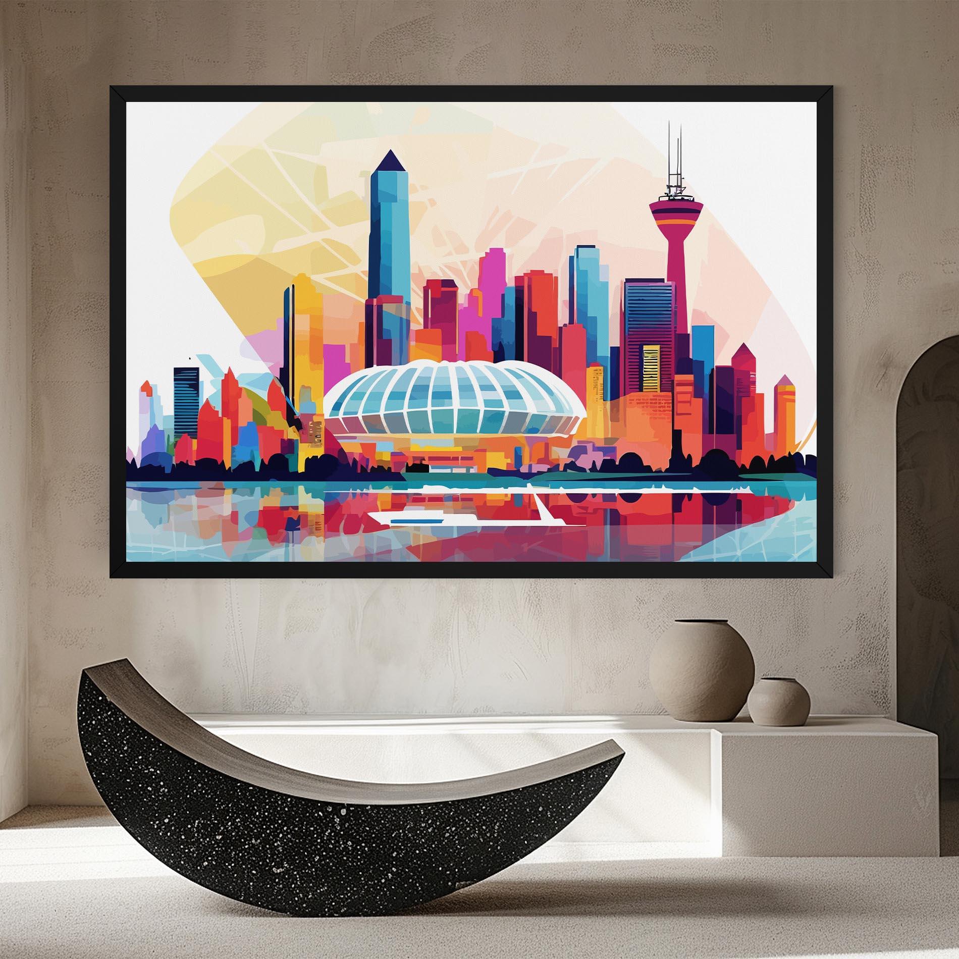 Obraz na Płótnie Olympic Stadium Color mockup 8