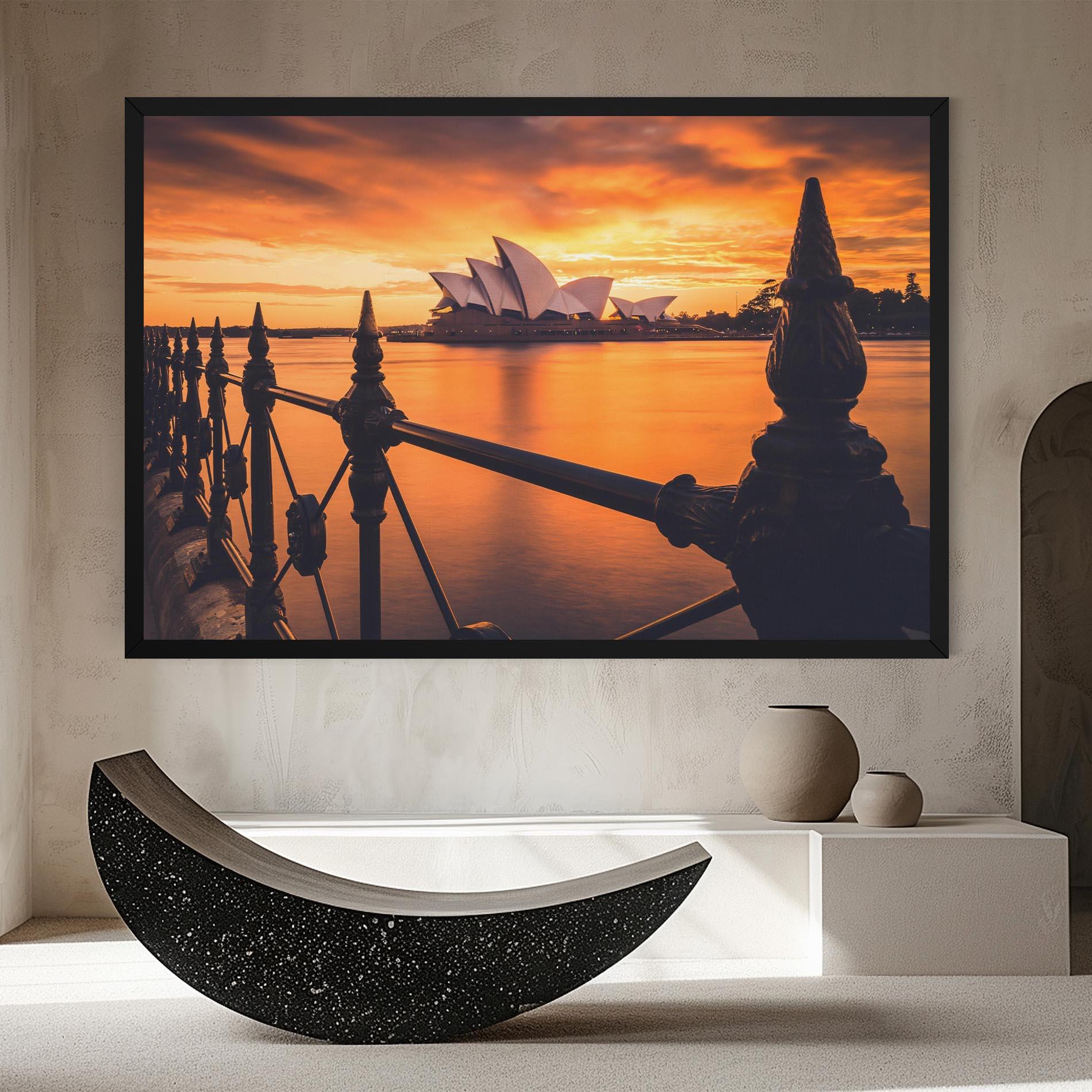 Obraz na Płótnie Sydney Orange View mockup 8