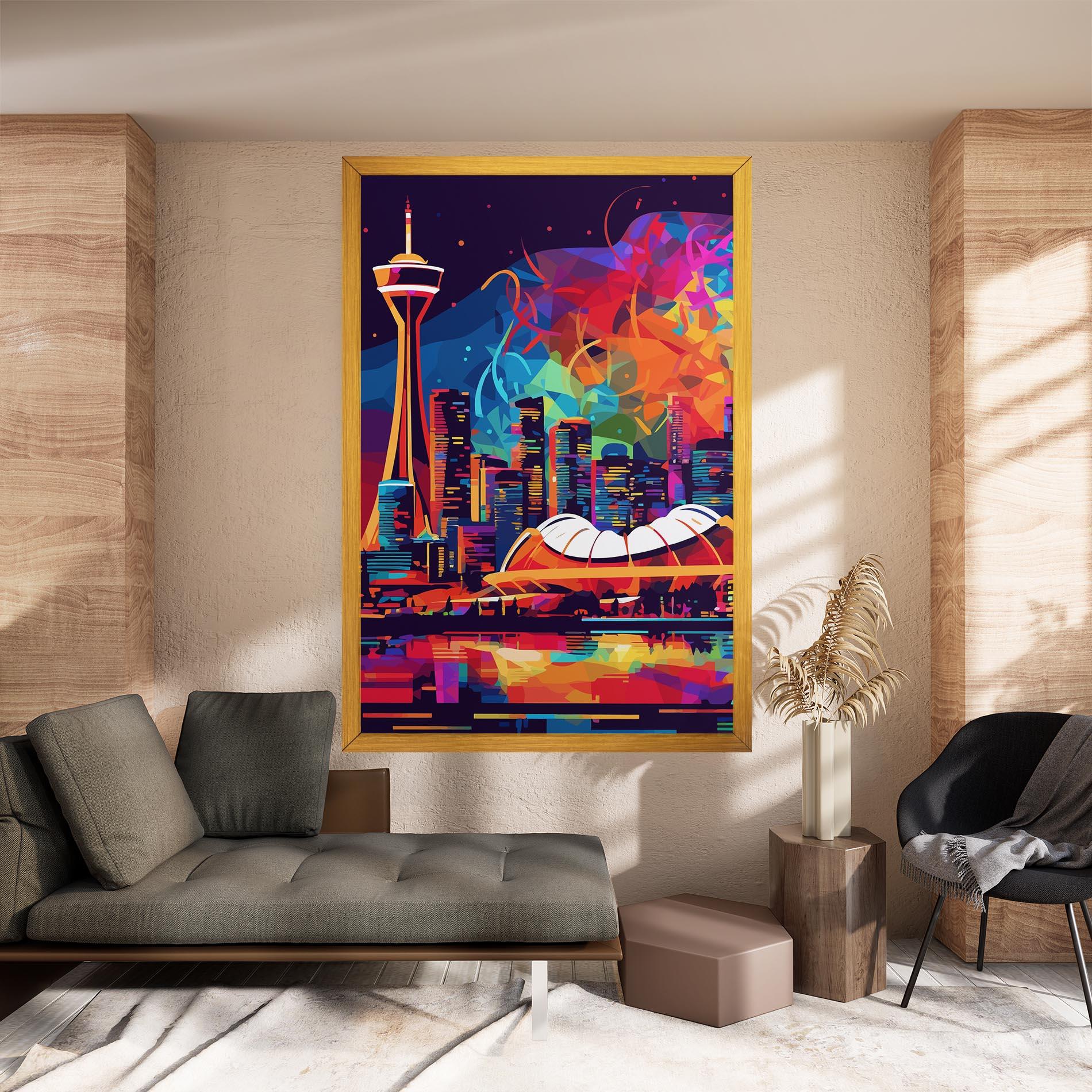 Obraz na Płótnie Olympic Stadium Art mockup 8