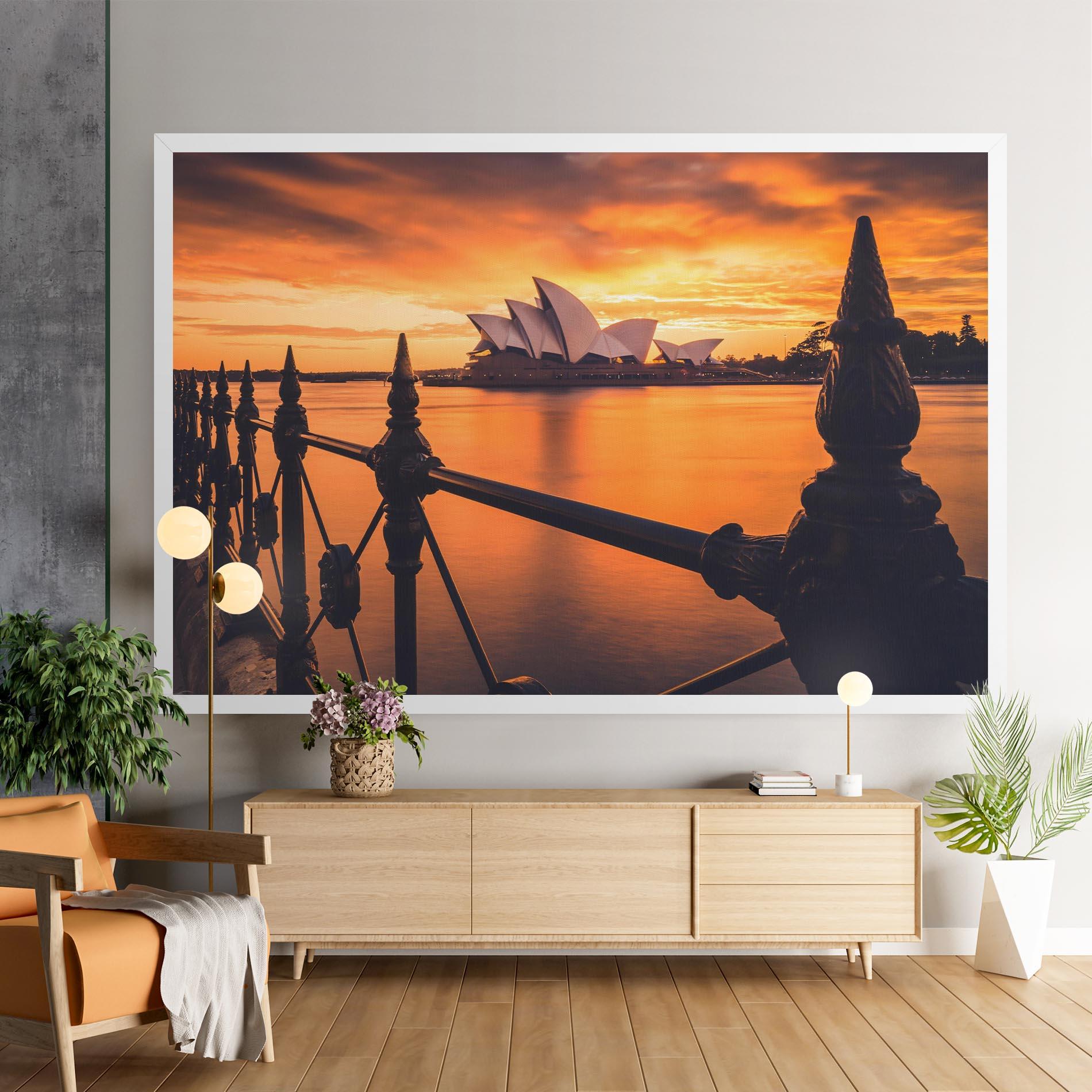 Obraz na Płótnie Sydney Orange View mockup 9