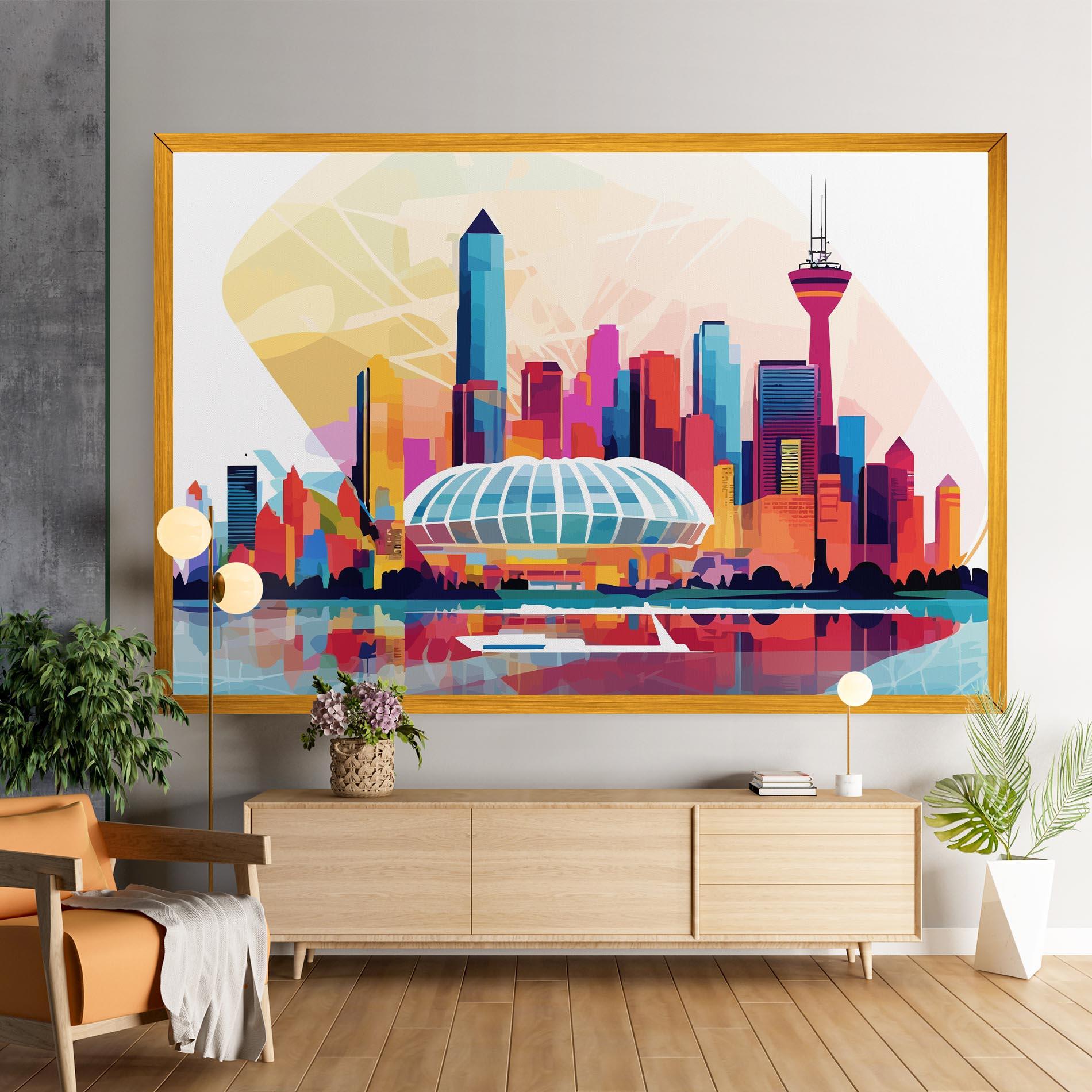 Obraz na Płótnie Olympic Stadium Color mockup 9