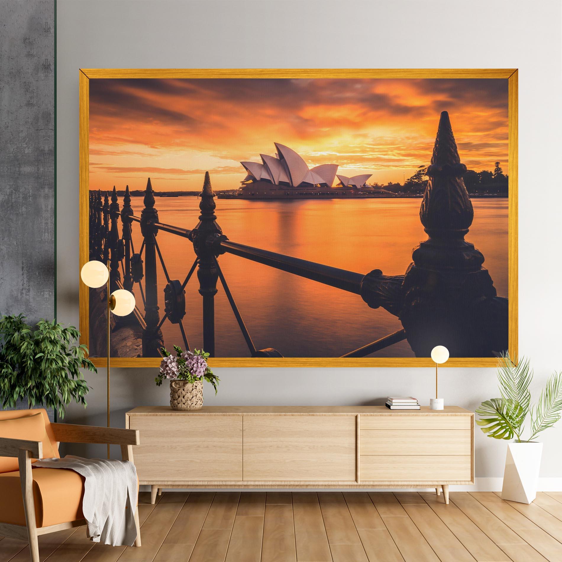 Obraz na Płótnie Sydney Orange View mockup 9