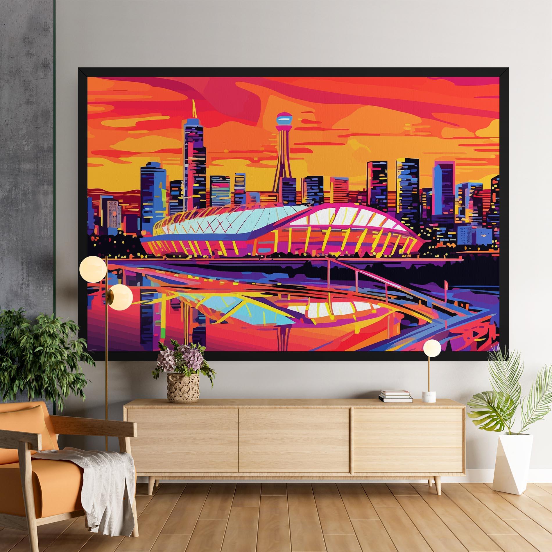 Obraz na Płótnie Australian Orange Sunset mockup 9