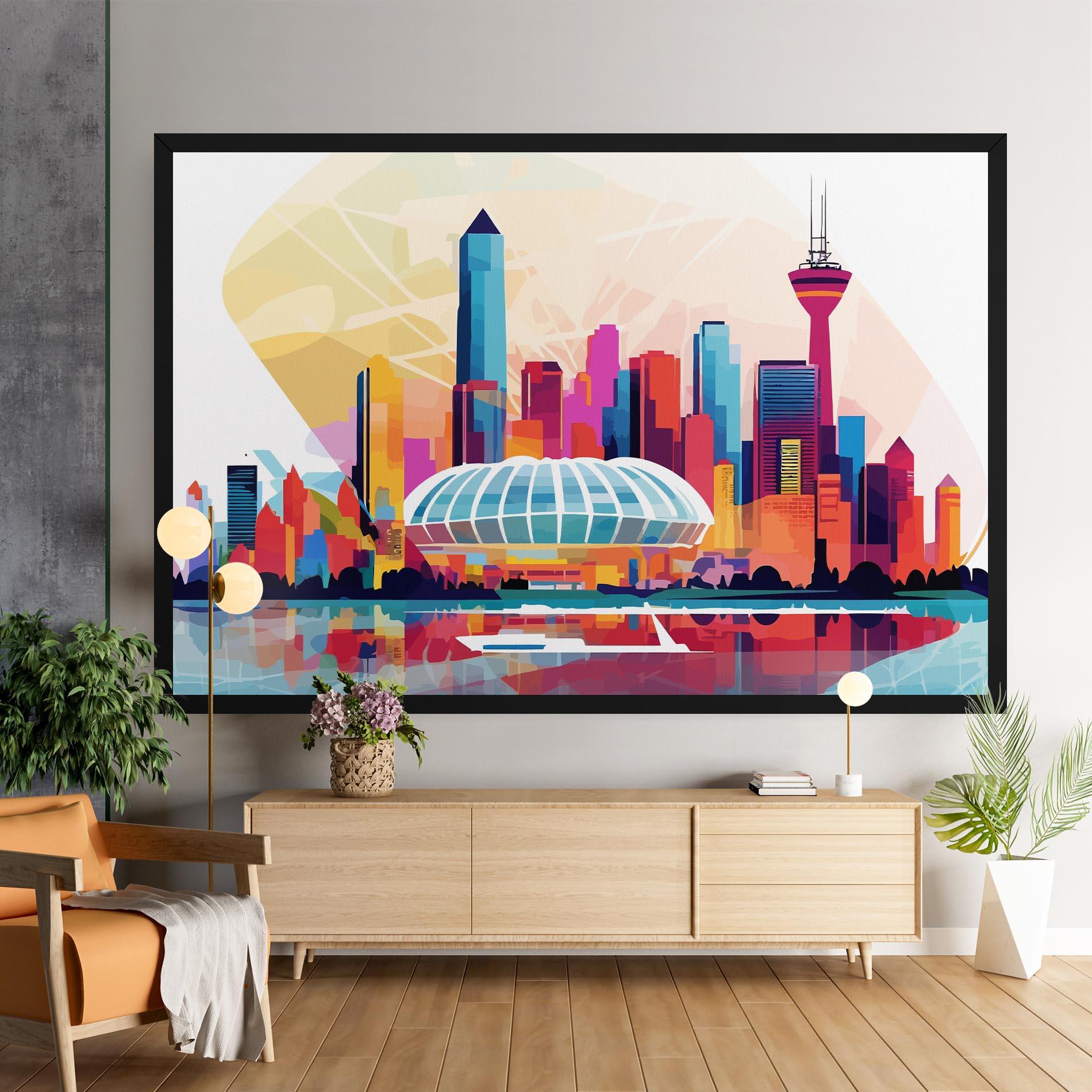 Obraz na Płótnie Olympic Stadium Color mockup 9