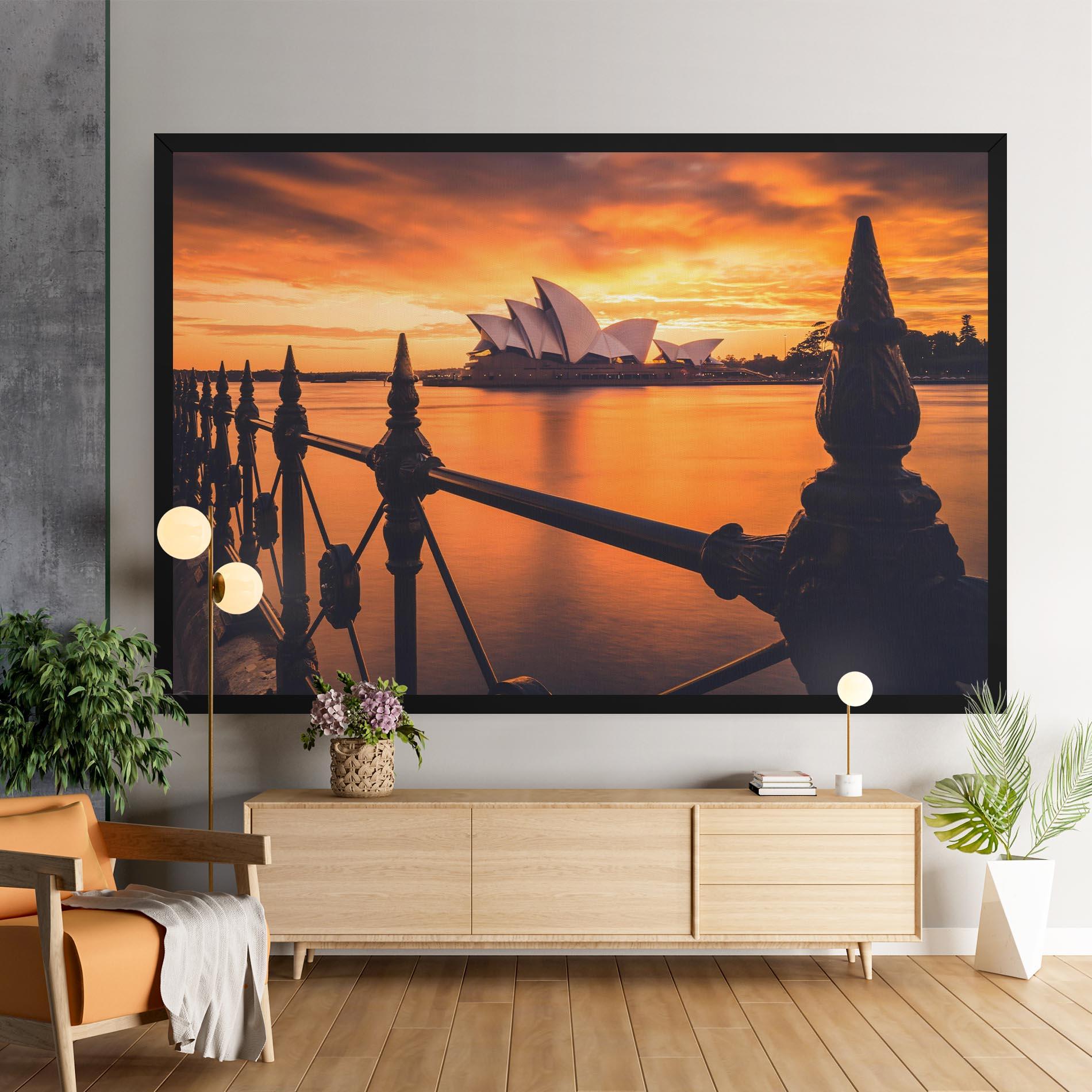 Obraz na Płótnie Sydney Orange View mockup 9