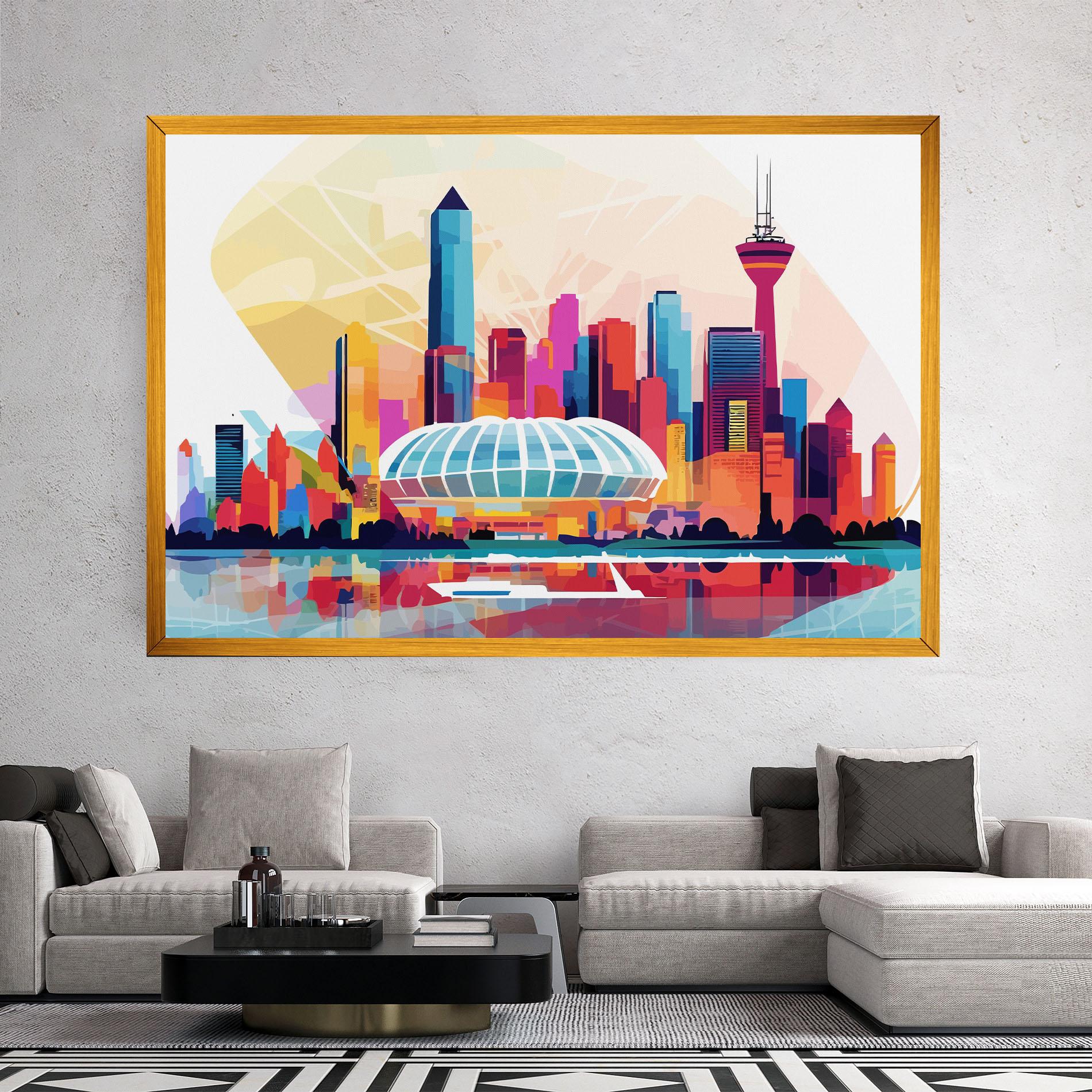 Obraz na Płótnie Olympic Stadium Color mockup 2