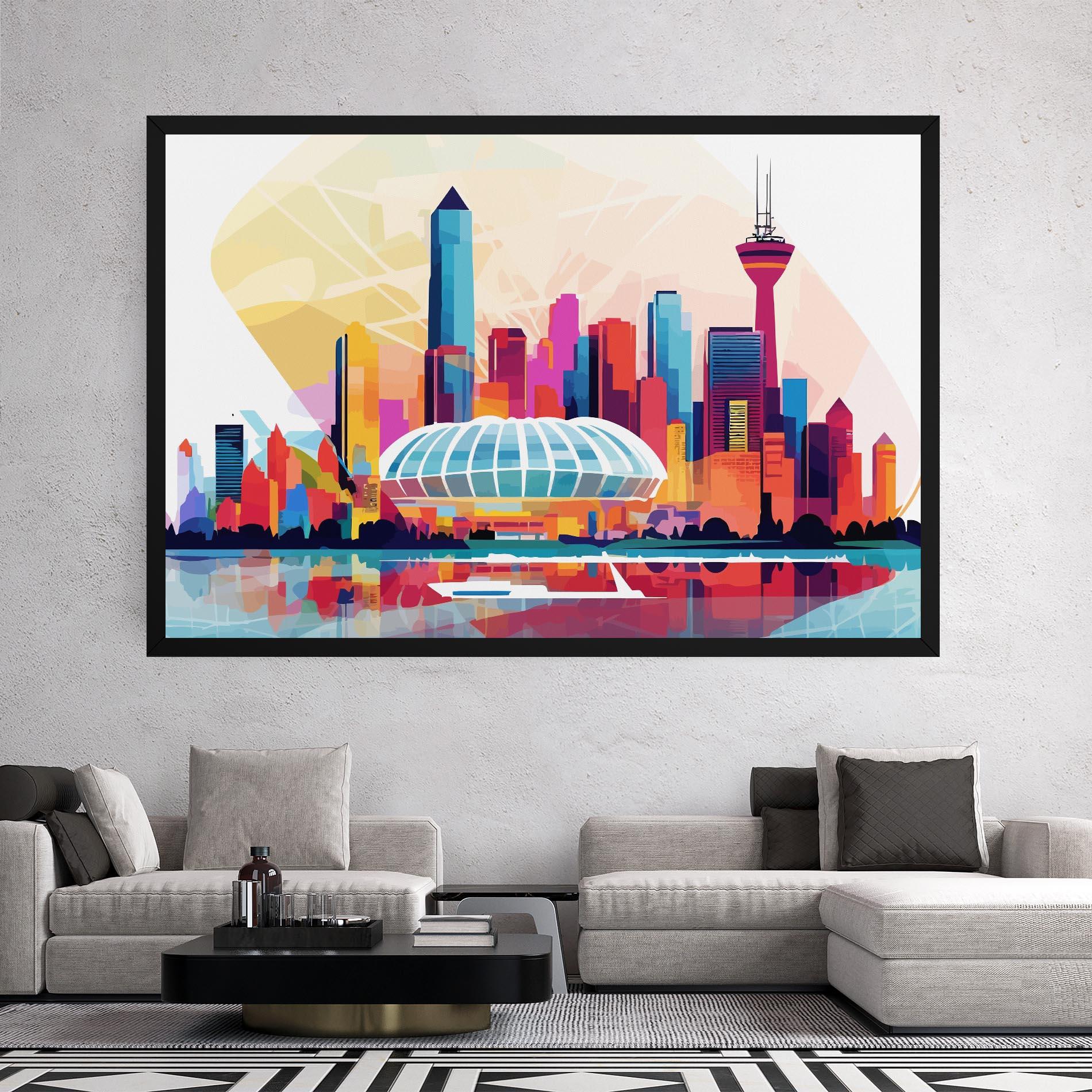 Obraz na Płótnie Olympic Stadium Color mockup 2